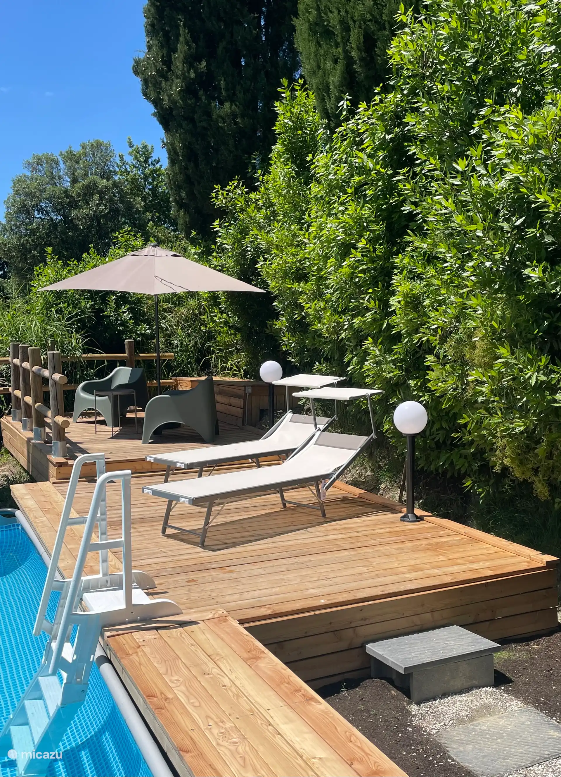 Lovely sunny terrace