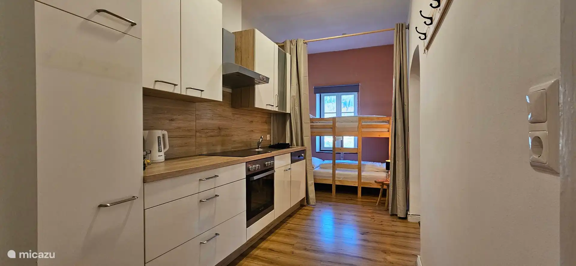 kitchen Der Berg, with sleeping area bunk beds