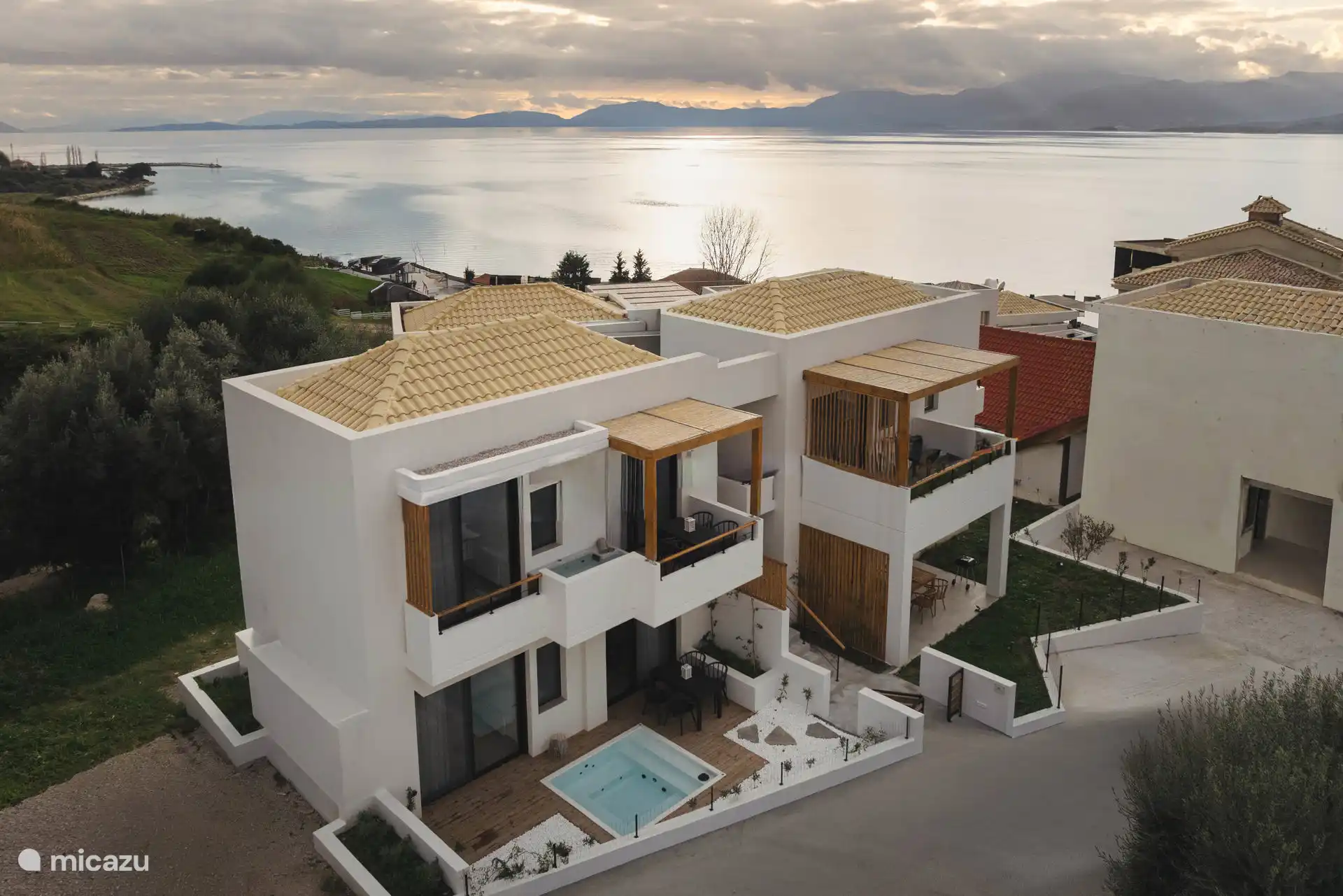 Gebouw voor dronefoto-eigendommen