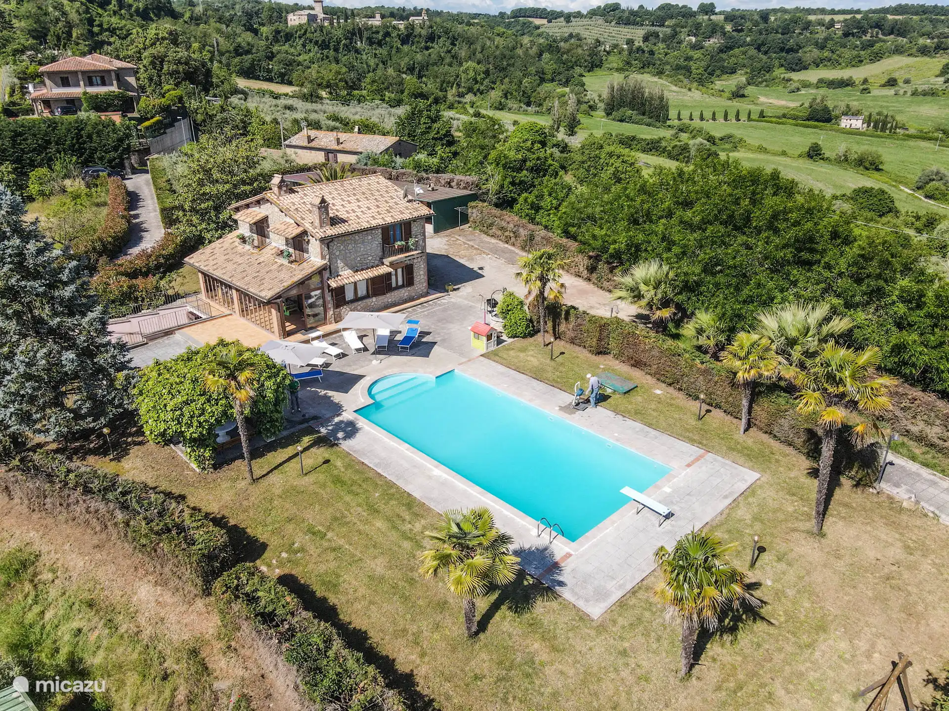vakantiehuis huren in Montecastrilli, Umbrië, Italië - Huis met privé zwembad nabij Bolsena