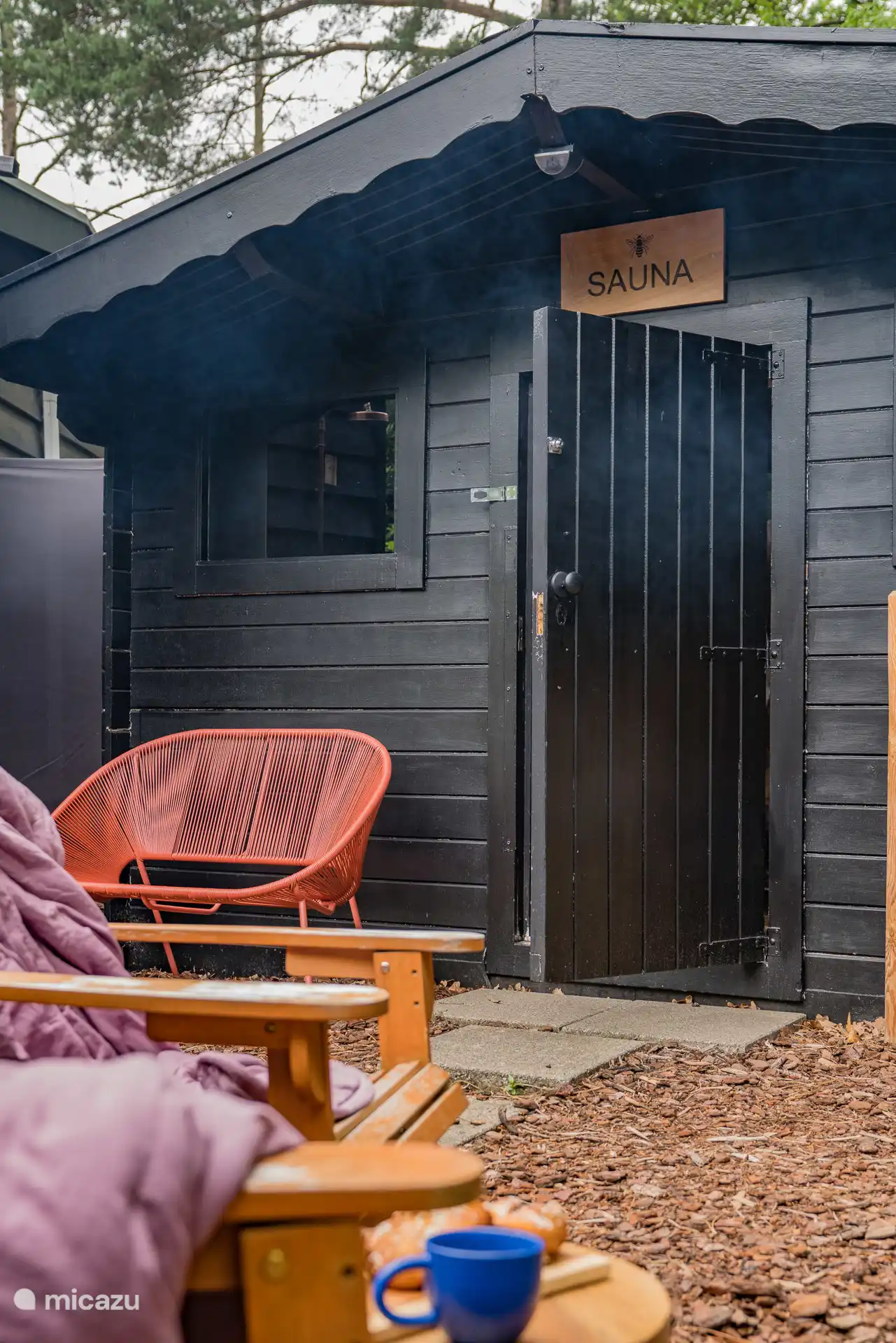 Le sauna privé.