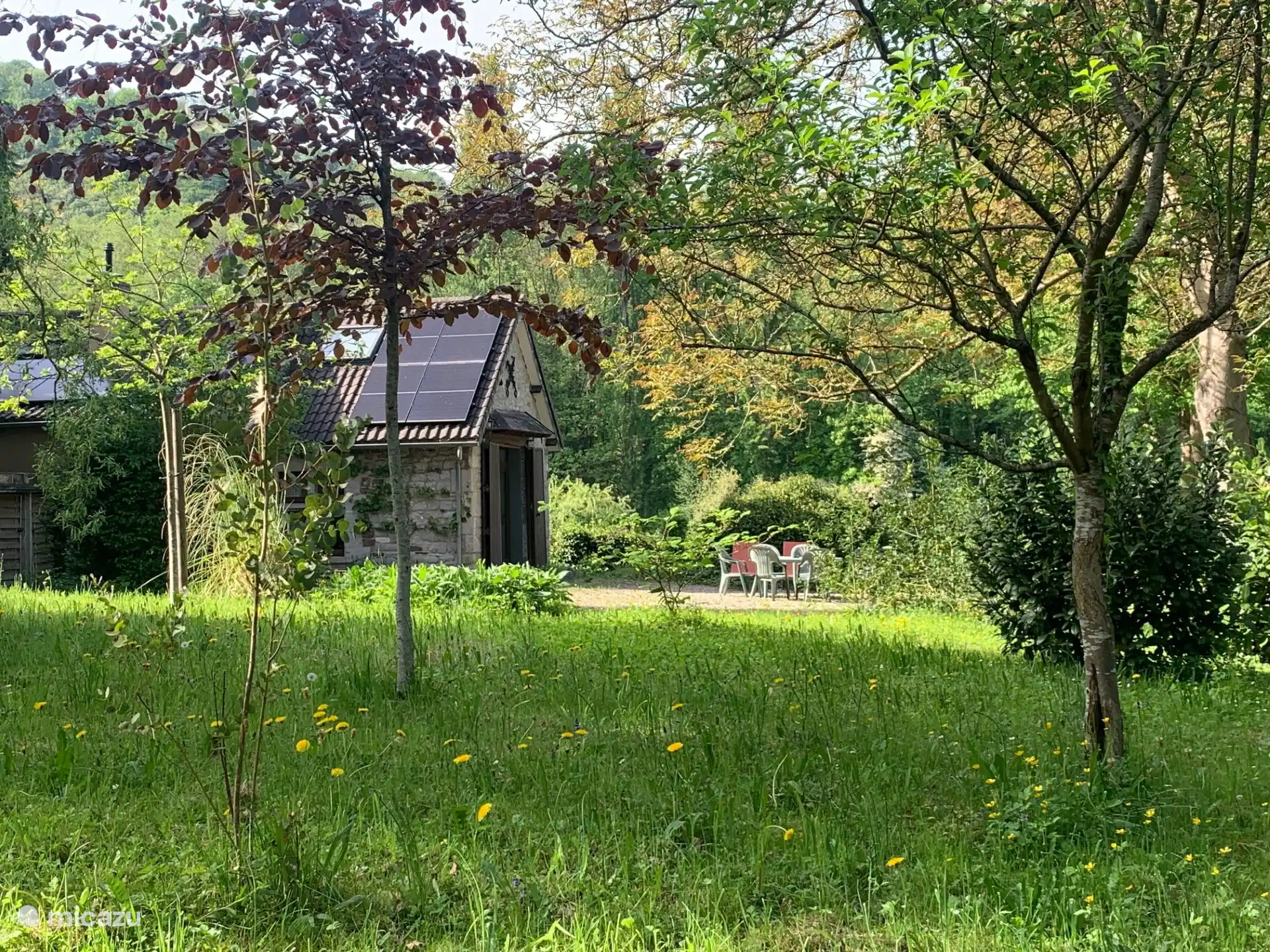 De tuin van het reservaat