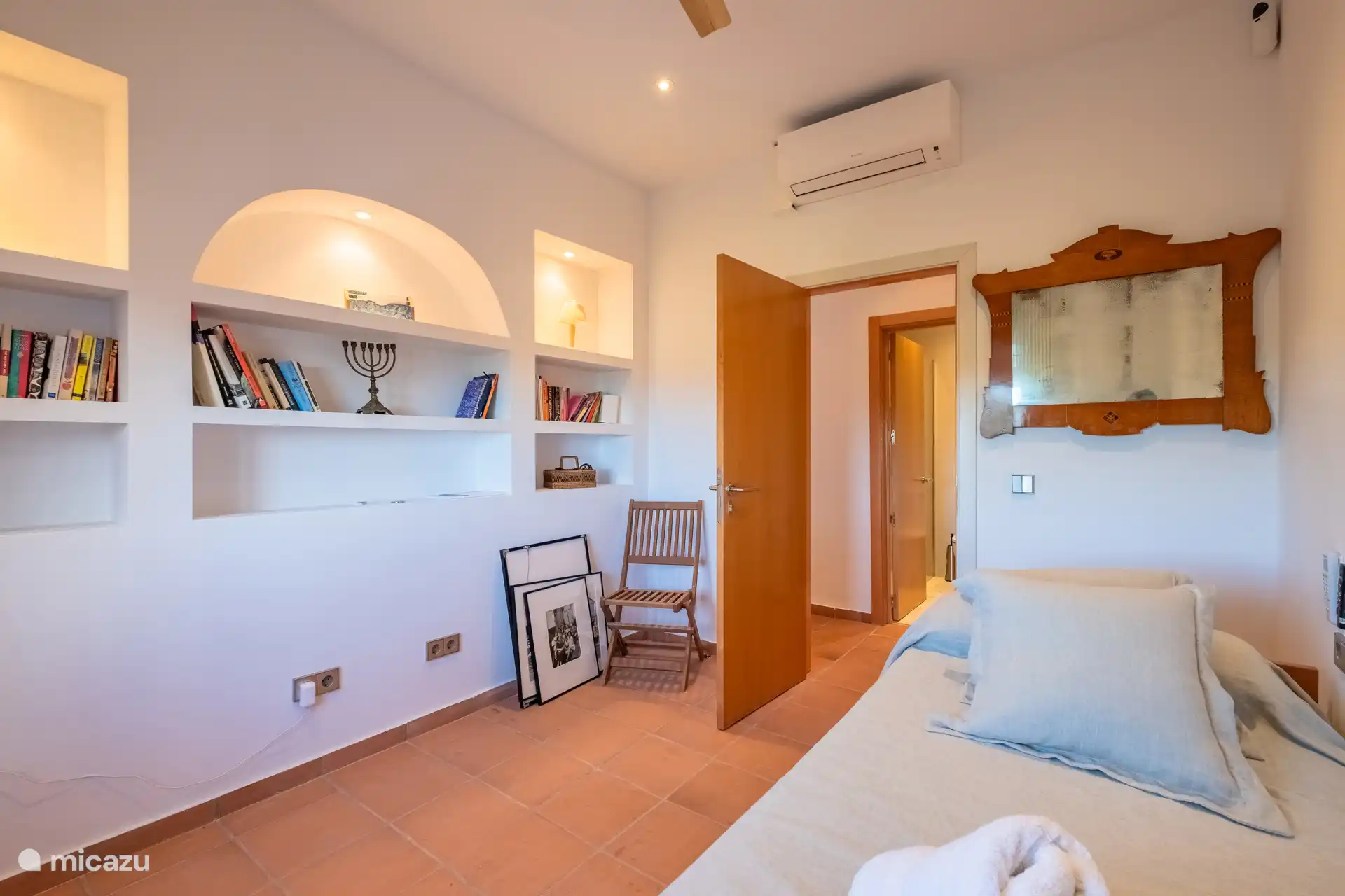 Eenpersoonskamer met extra uitschuifbed - boven