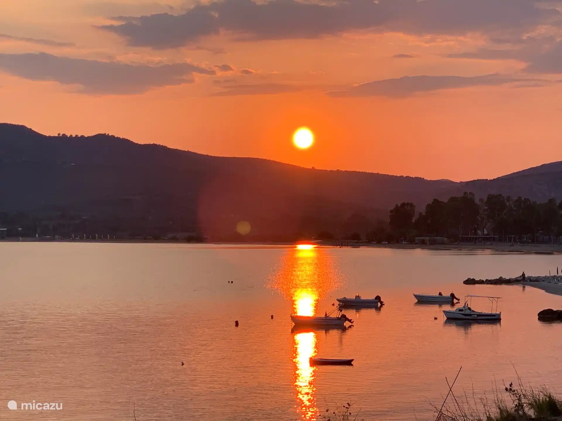 Sunset at Paleros bay