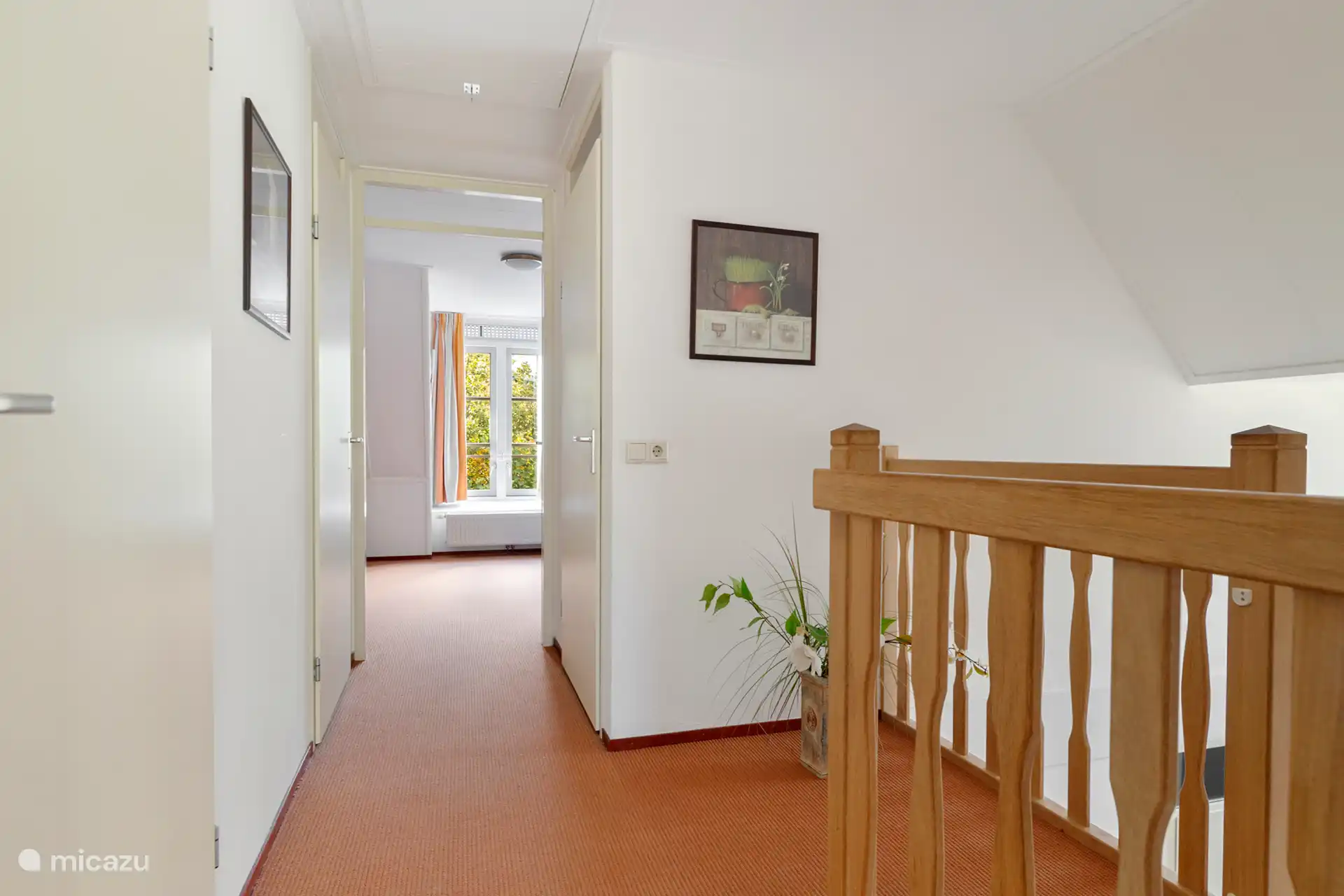 Rellano en la planta superior