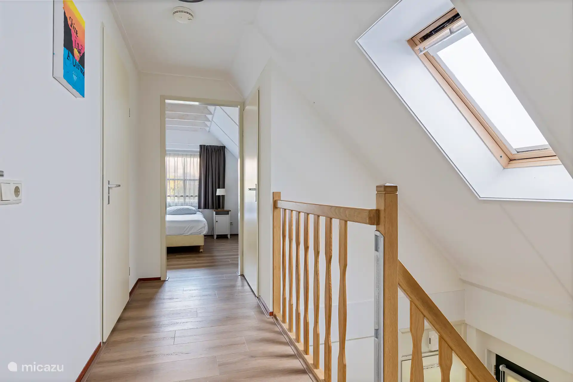 Rellano en la planta superior