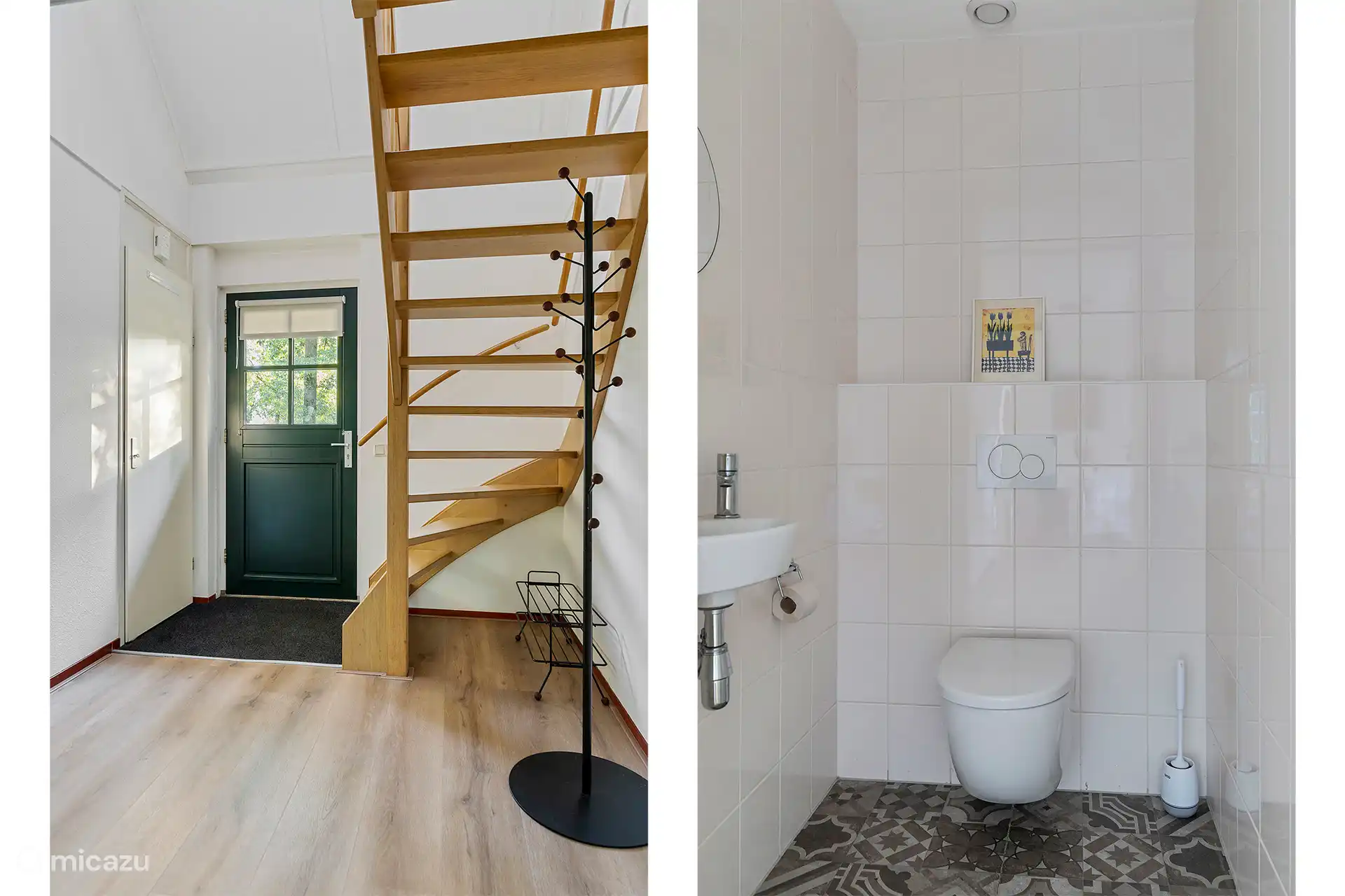 Pasillo y baño abajo