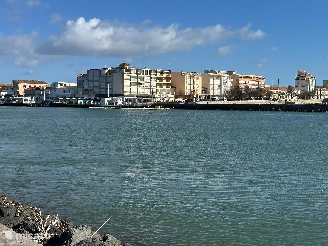 Grau d'Agde gezien vanaf de pier