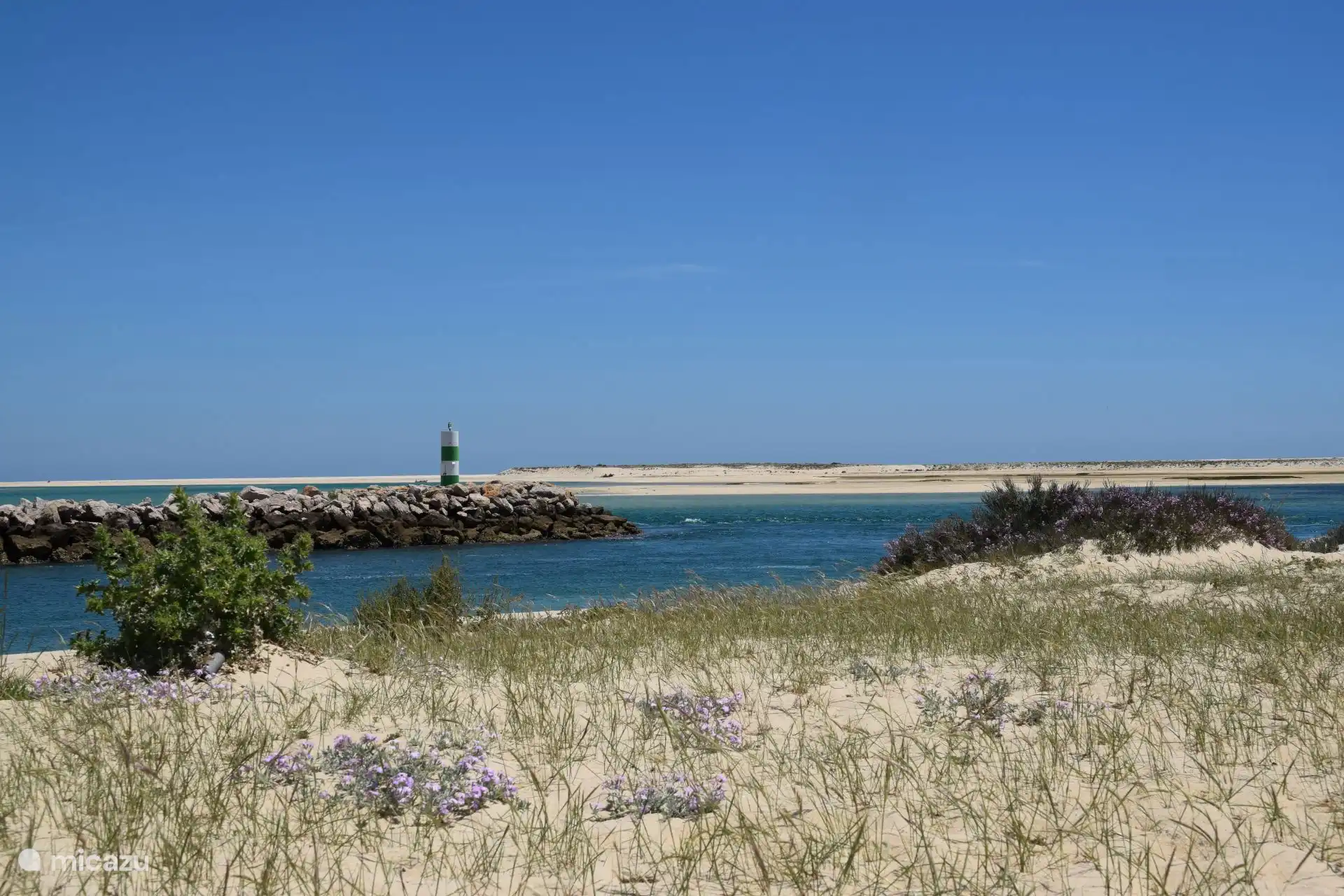 Haven Fuseta en strand Fuseta