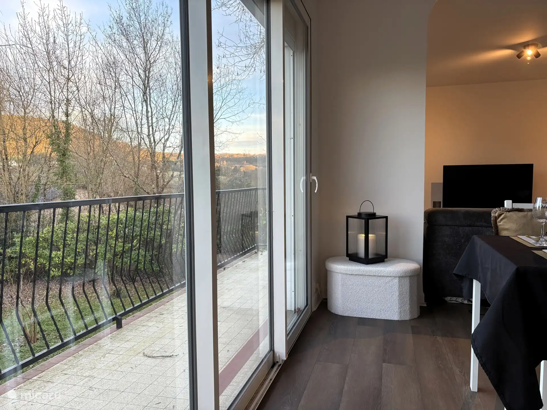 Het uitzicht vanuit de woonkamer