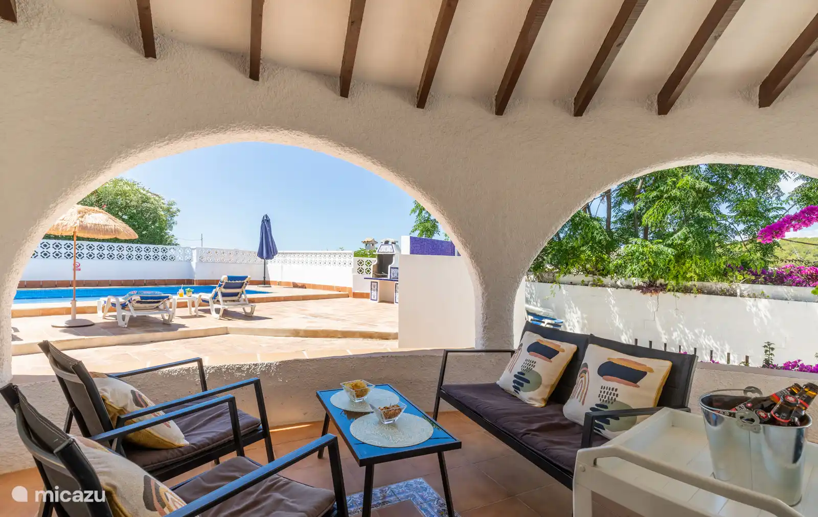 Zona cubierta de terraza