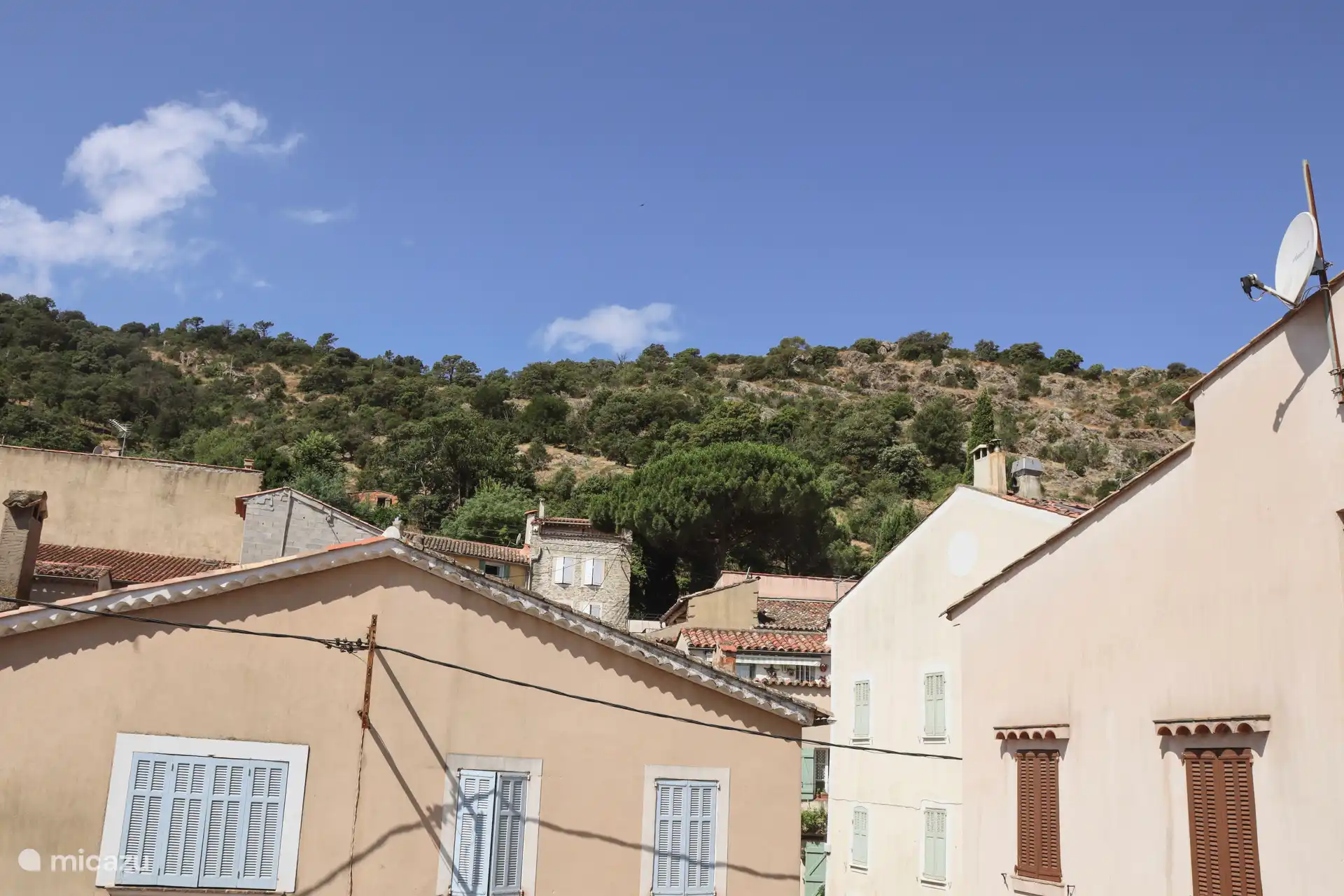 Uitzicht vanaf het dakterras