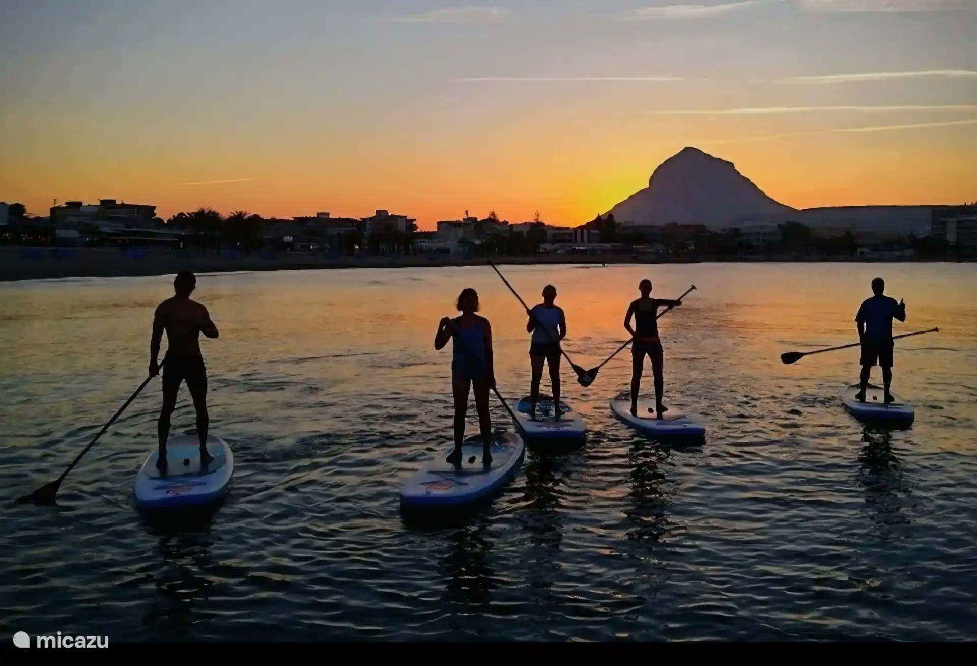 Sonnenuntergangs-Paddleboarding Javea
