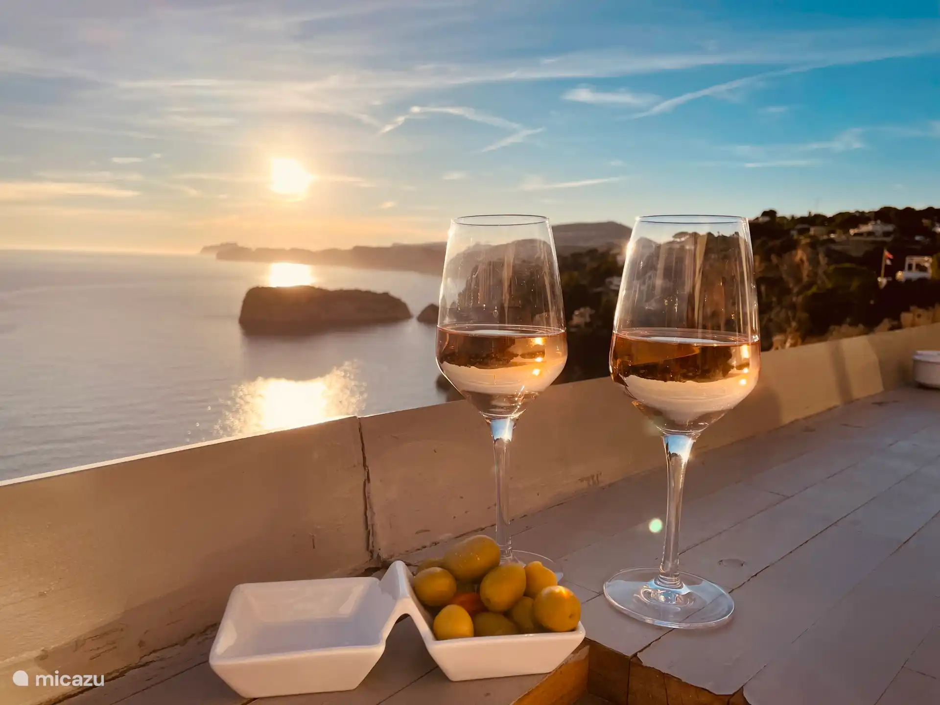 Terras van restaurant Mirador op loopafstand van het huis. 