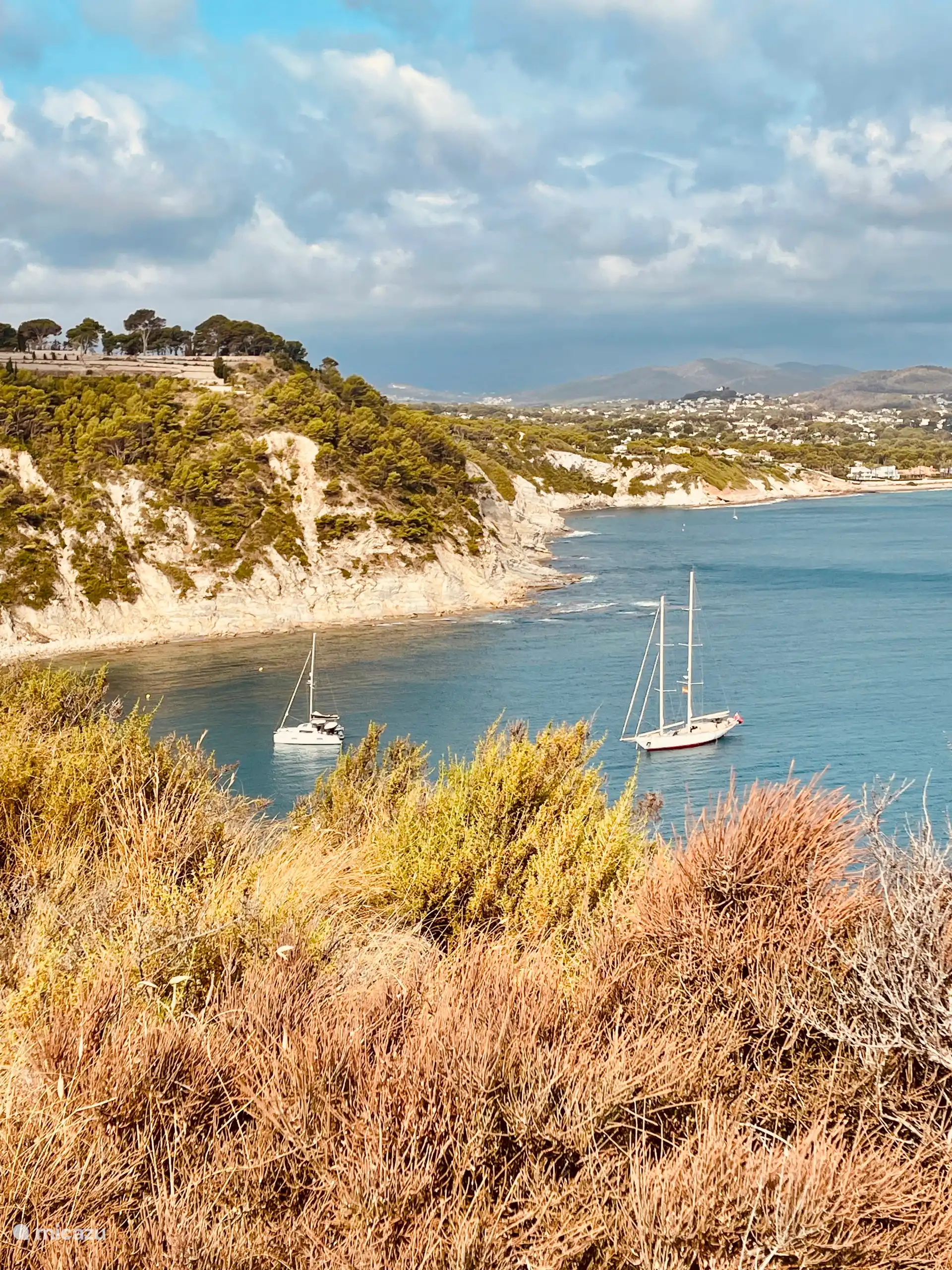 Cap de la Nau op loopafstand van het huis.