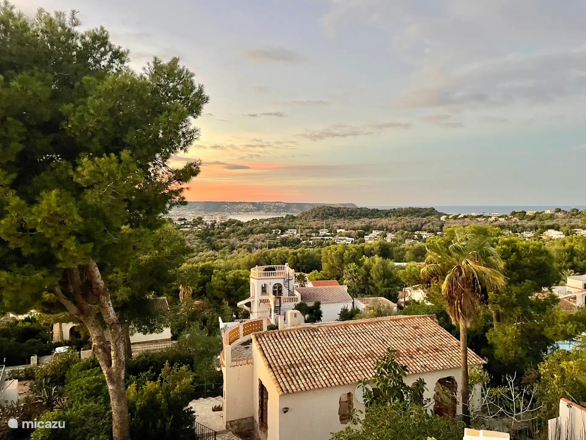 Uitzicht vanaf het dakterras