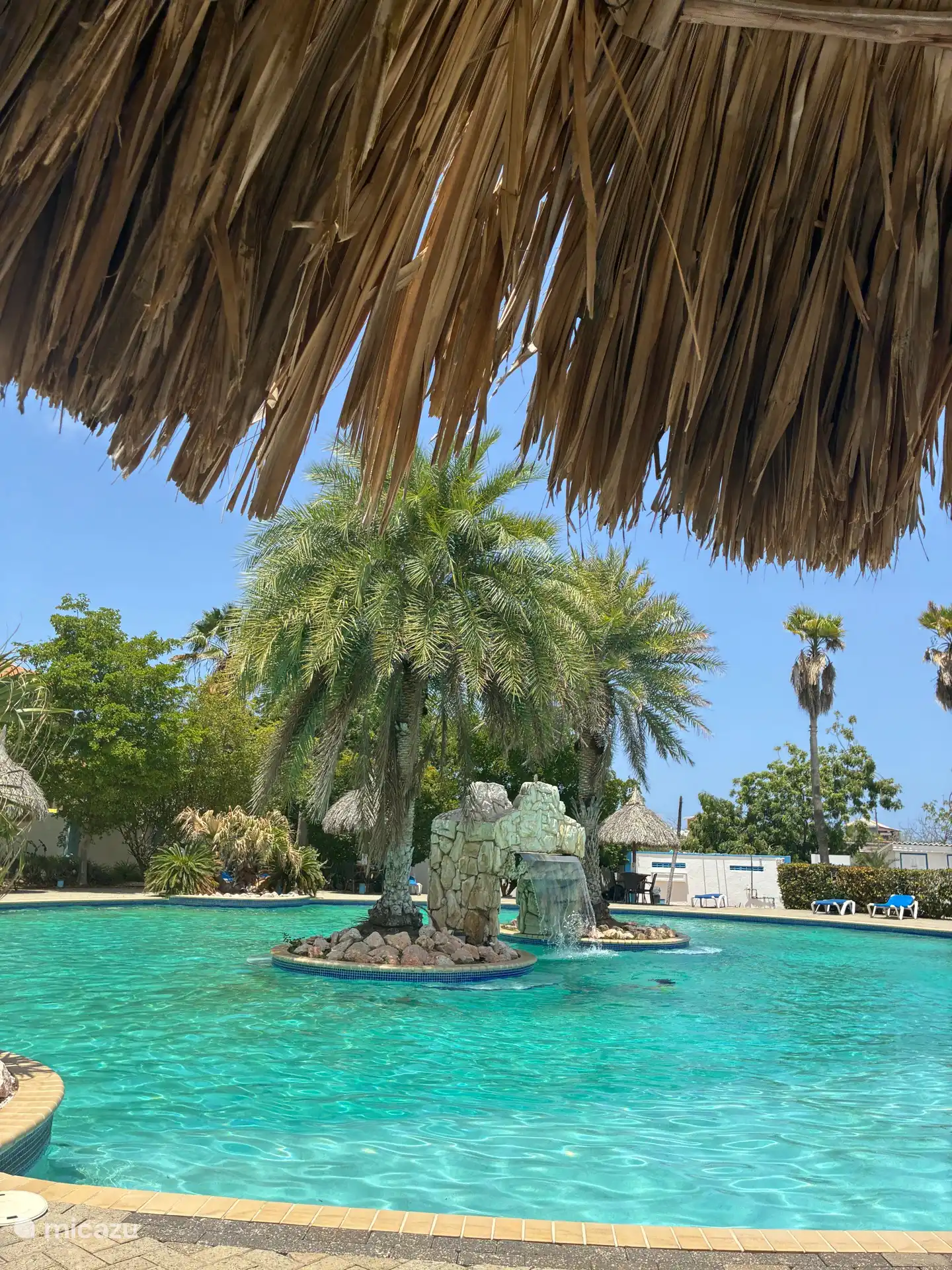 Het prachtige zwembad op het resort