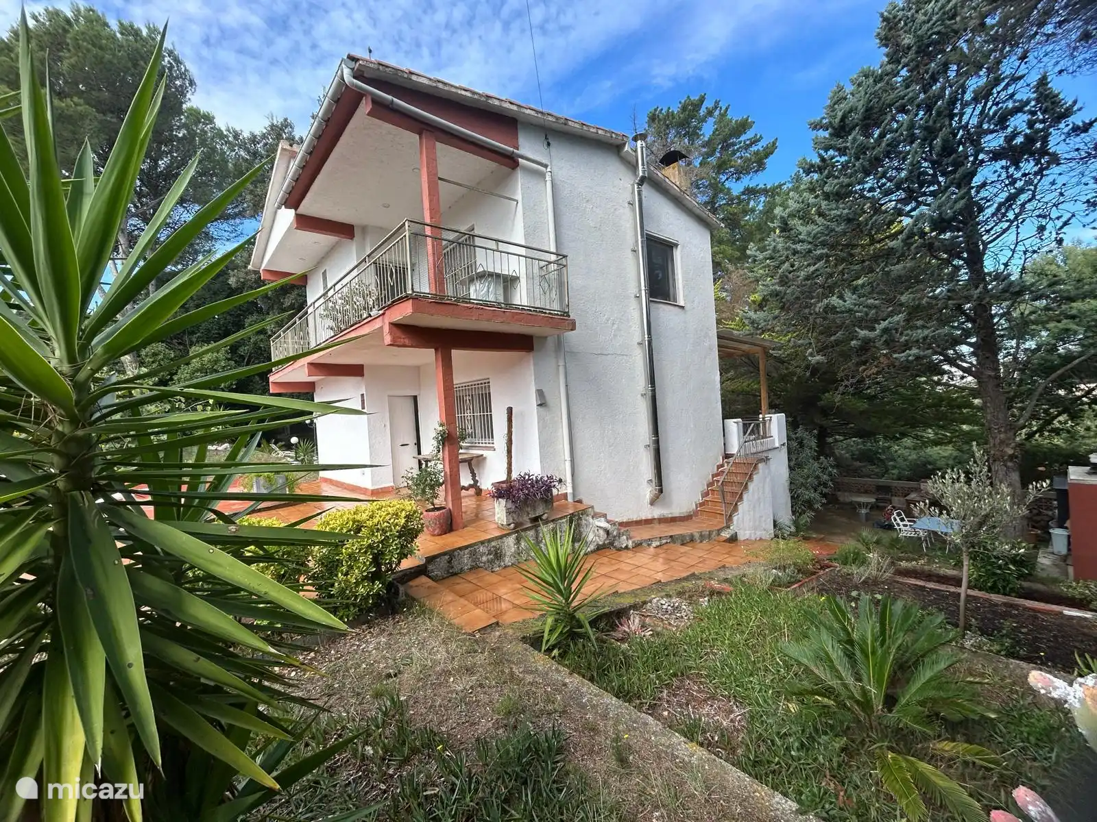 Zicht vanuit de tuin