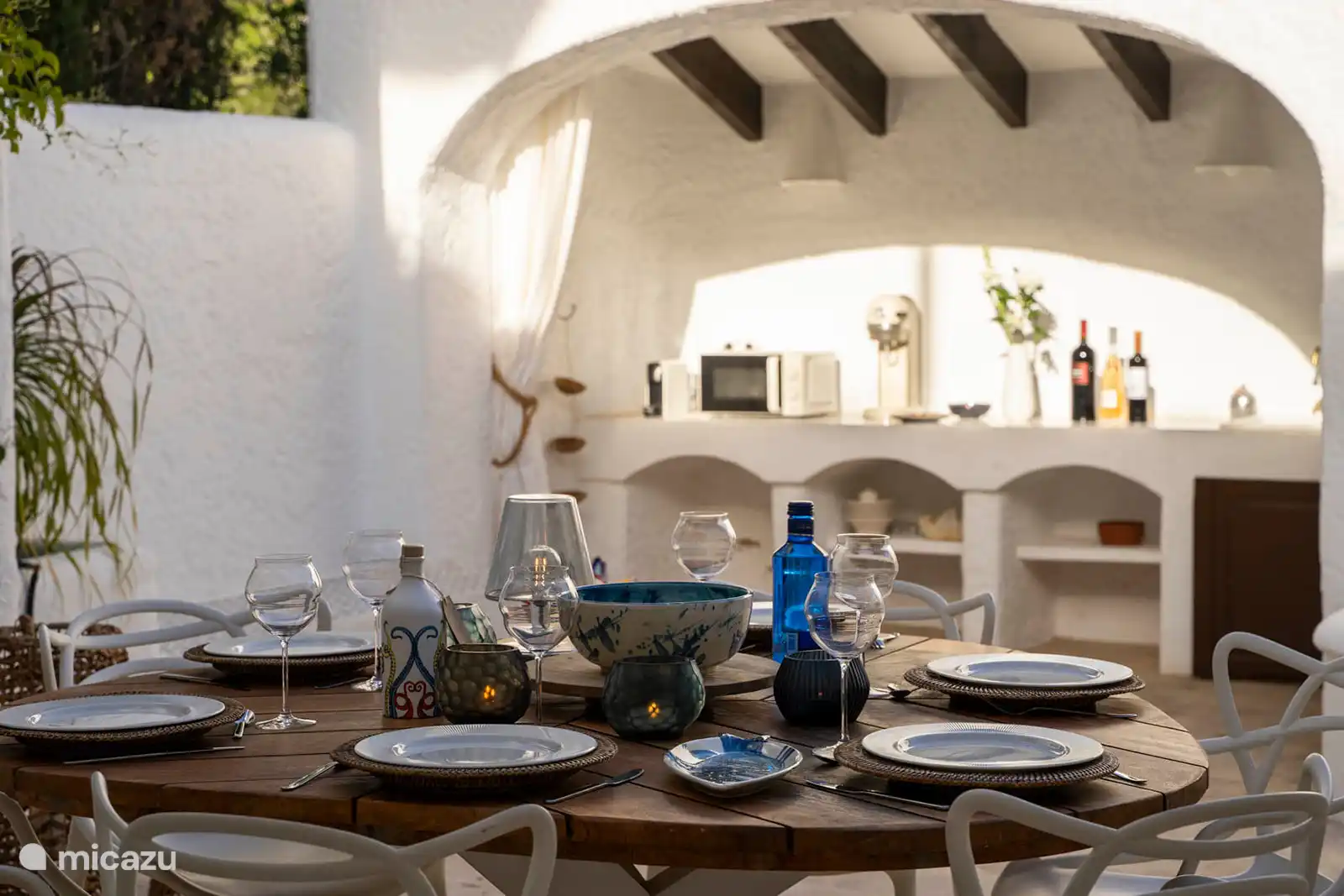 The patio, a real jewel in the villa Esencia de Altea.