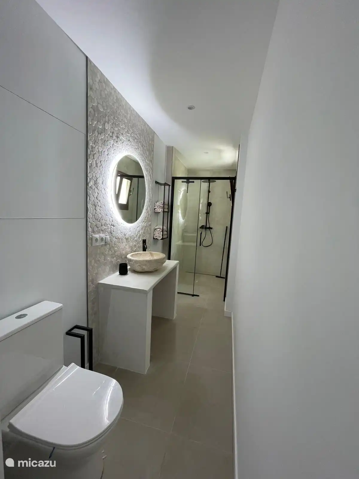 Baño de la casa de huéspedes de abajo