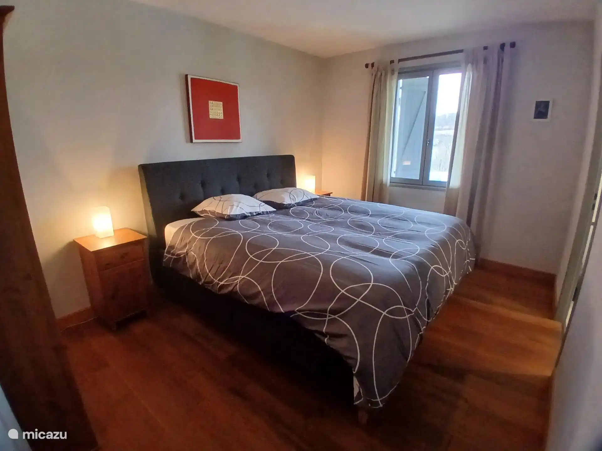 Master bedroom with King-size bed