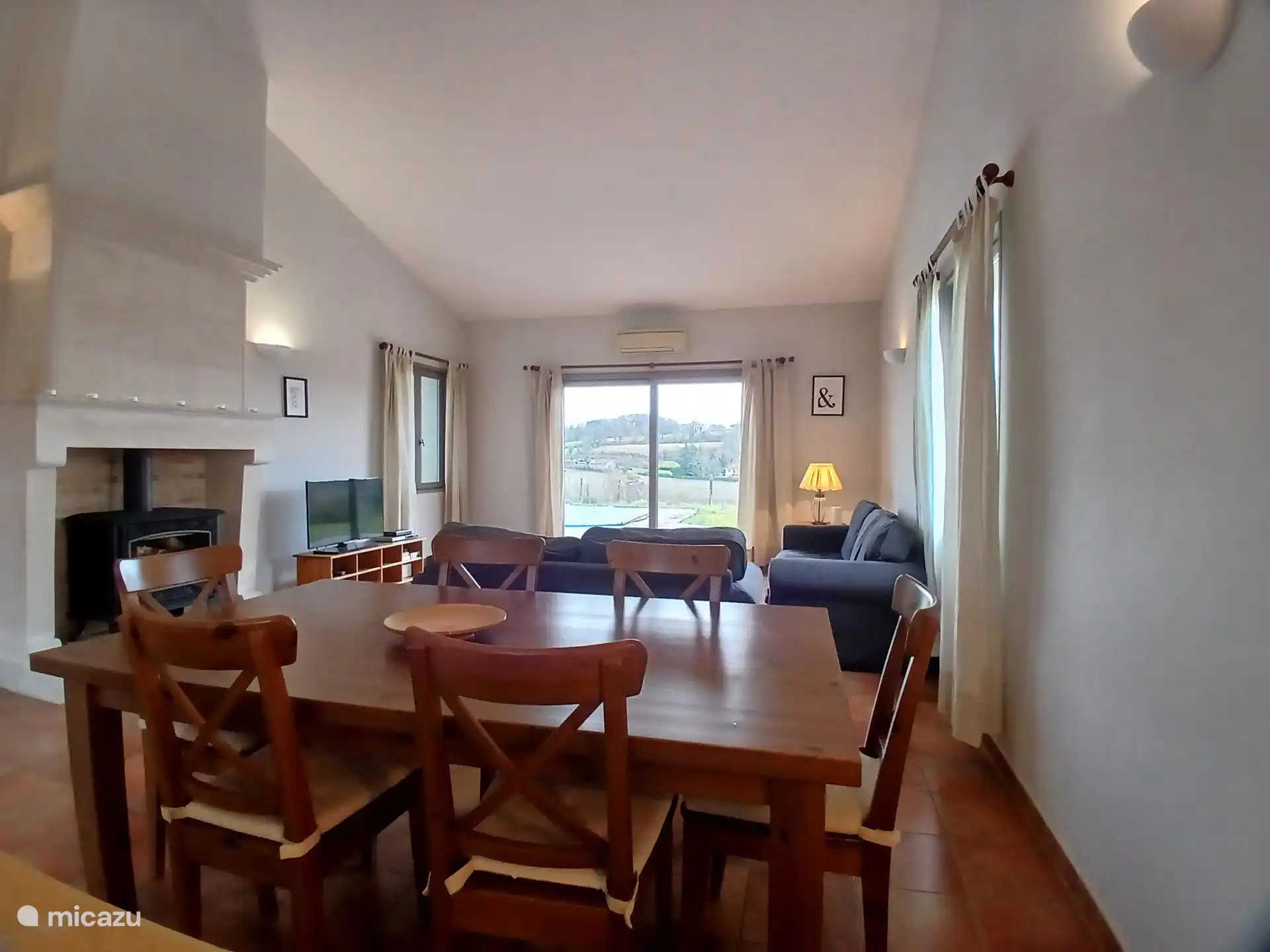 Open plan woon & eetkamer