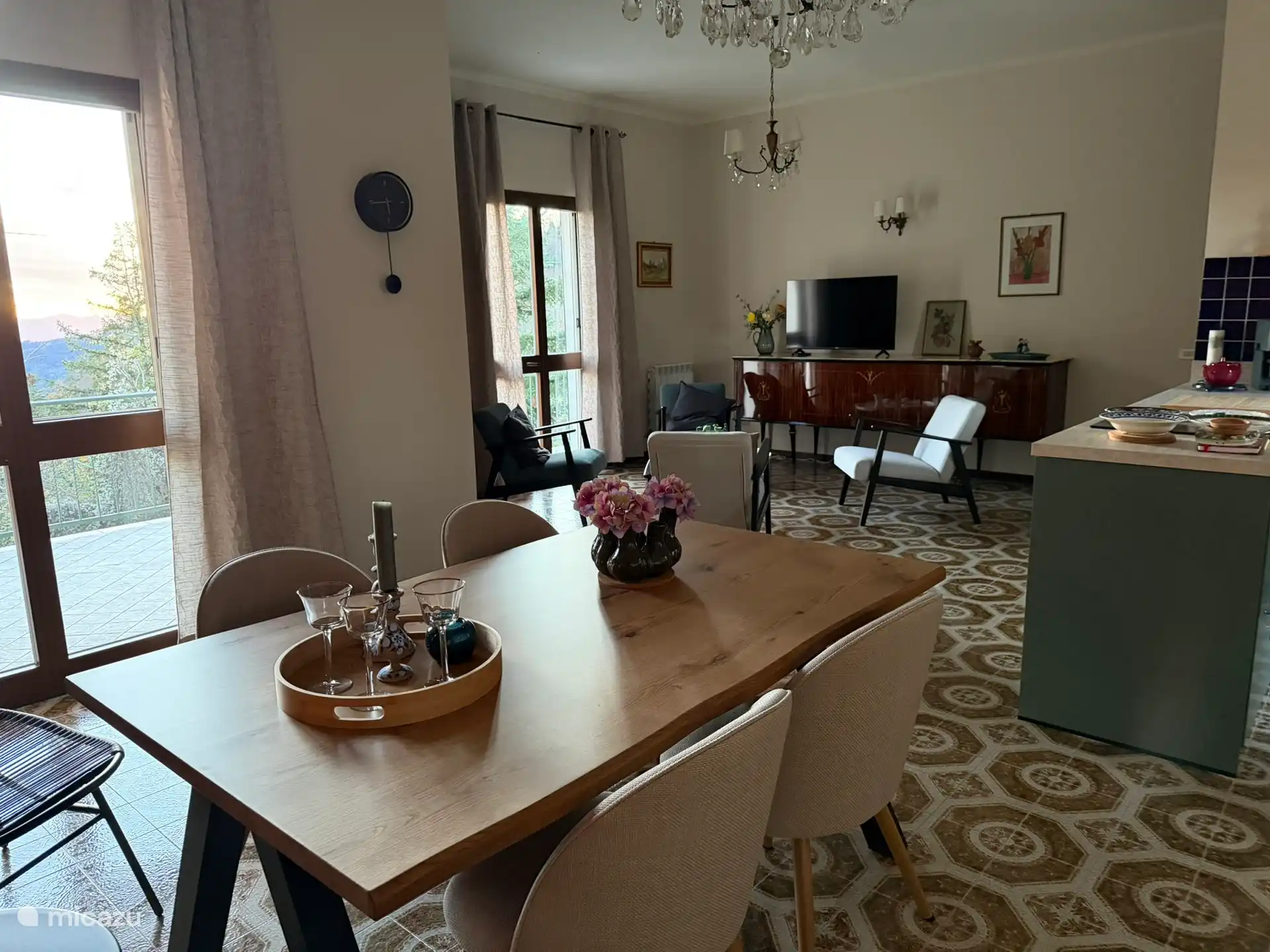 Notre appartement spacieux à l’étage.