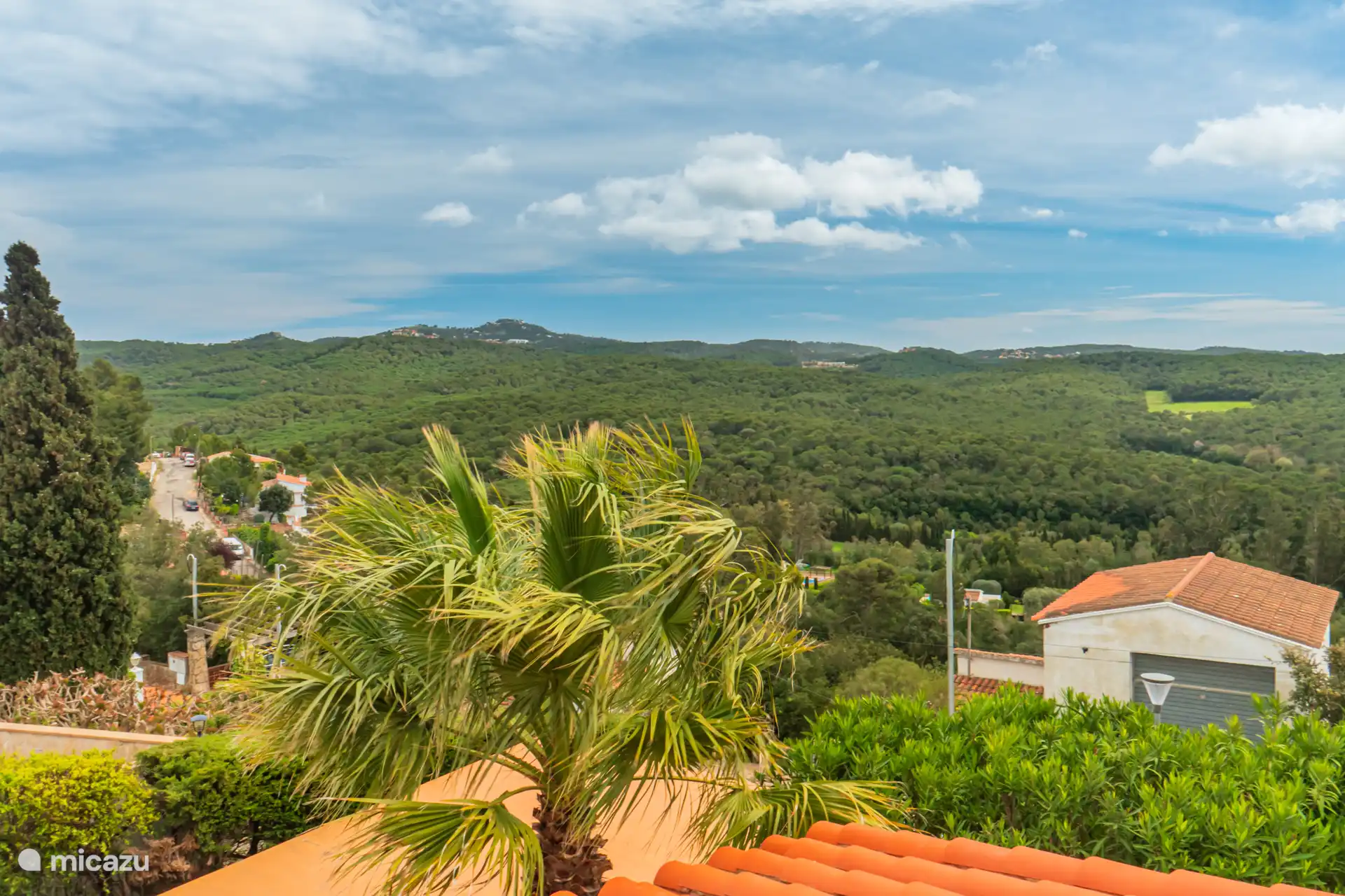 Het uitzicht naar het zuiden