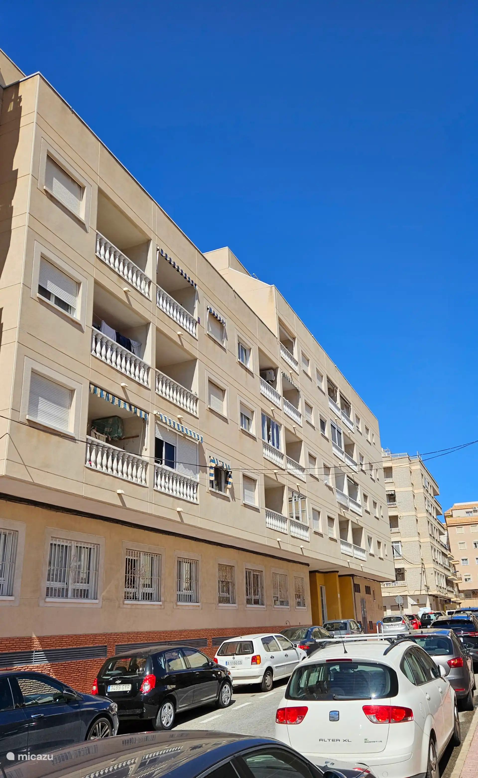 Apartment complex exterior