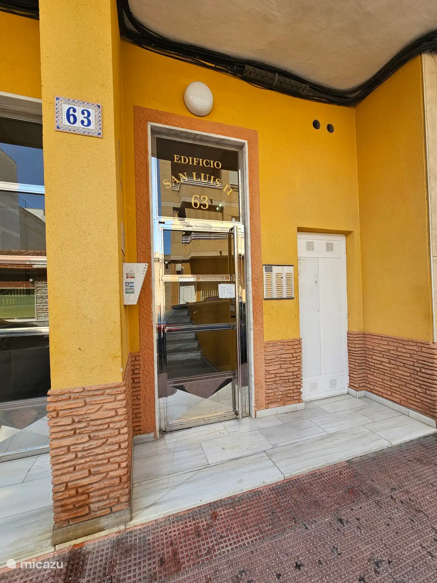 Entrance apartment complex