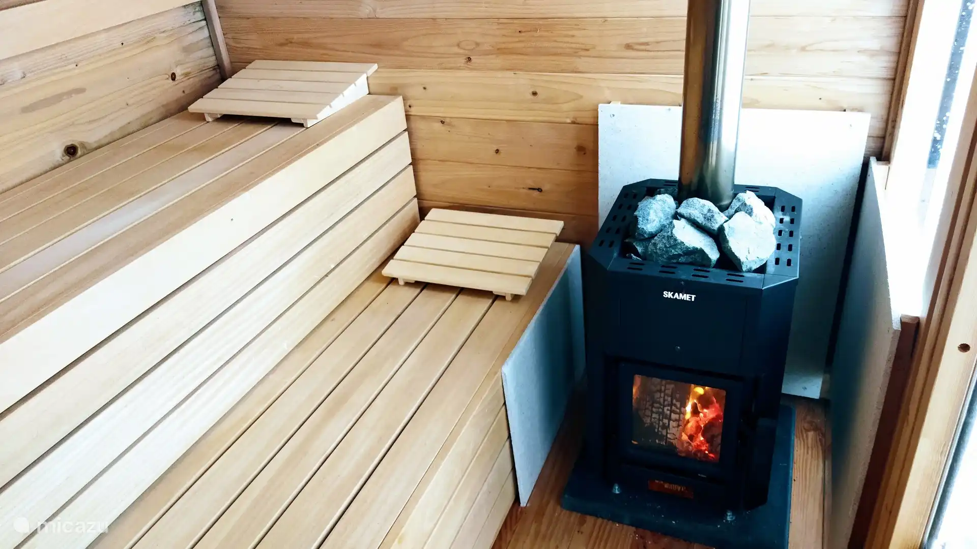 Houtgestookte sauna