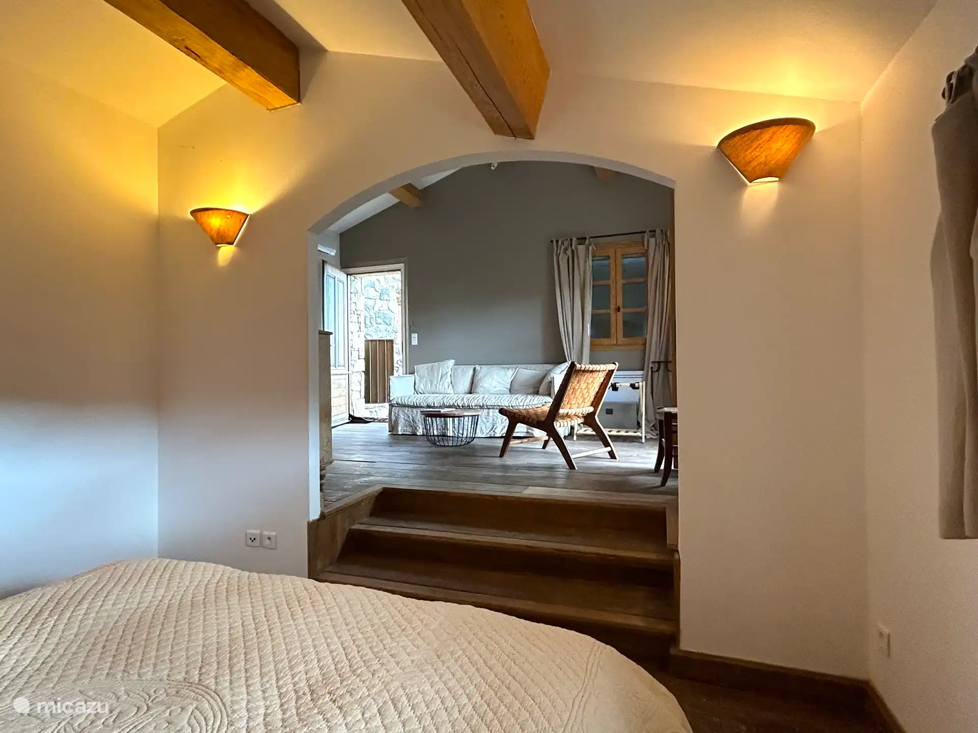 Schlafzimmer mit seinem privaten Livine-Zimmer