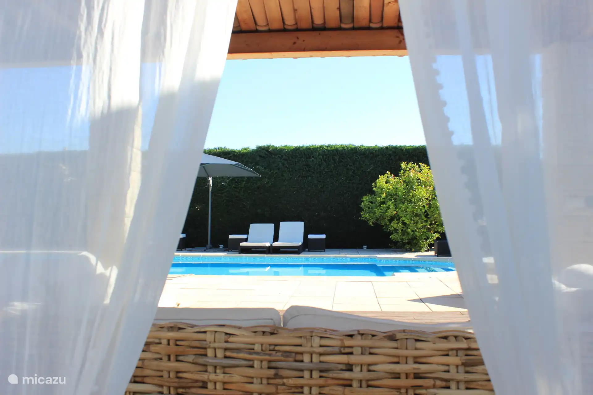 Zicht vanuit de lounge