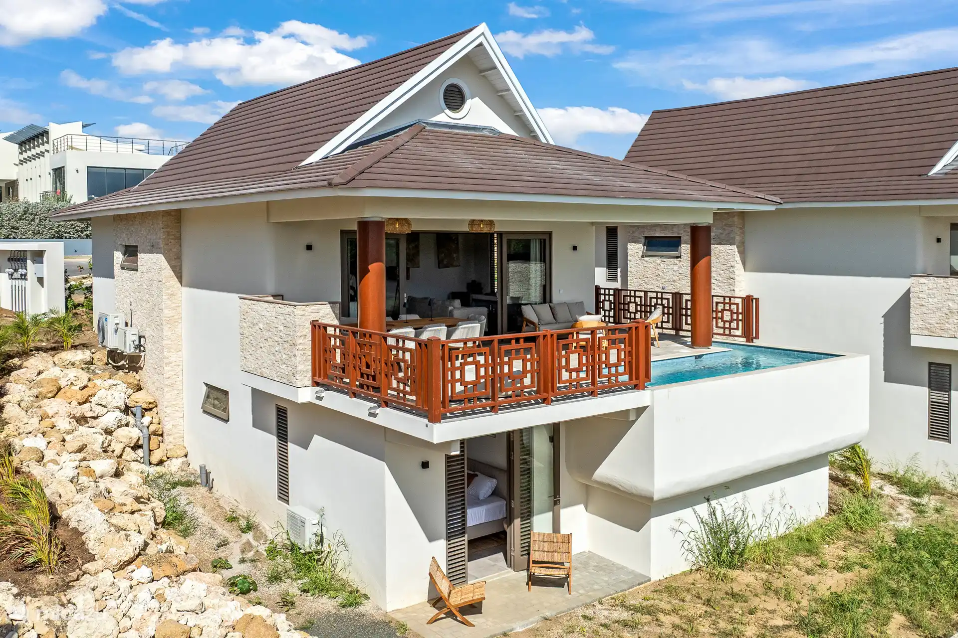 This villa is designed to bring everyone together—without sacrificing personal comfort.