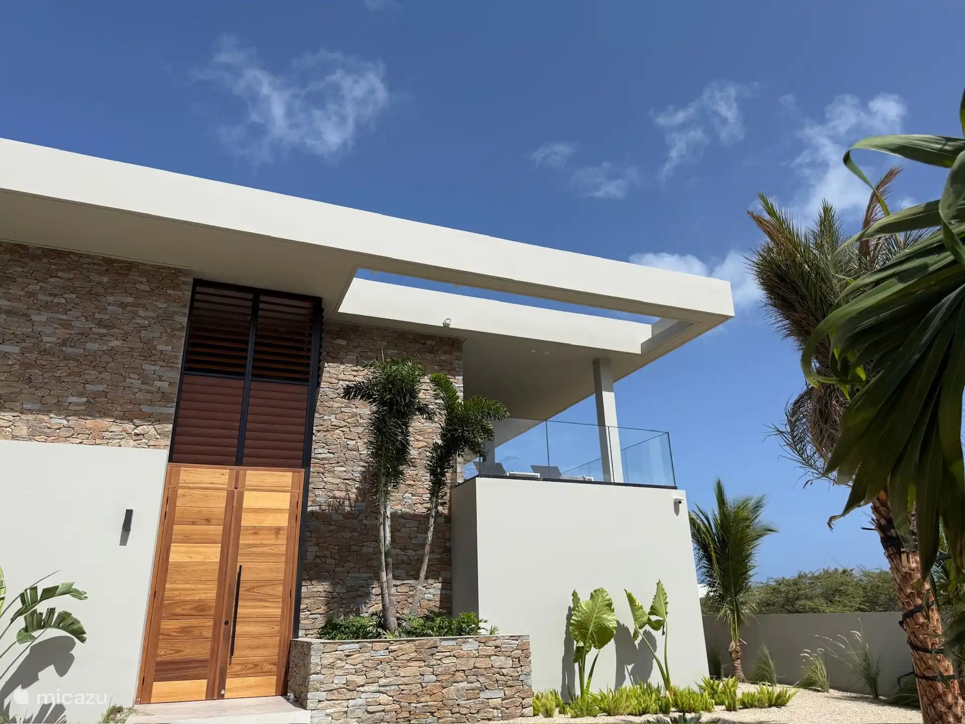 Terraza con vista frontal
