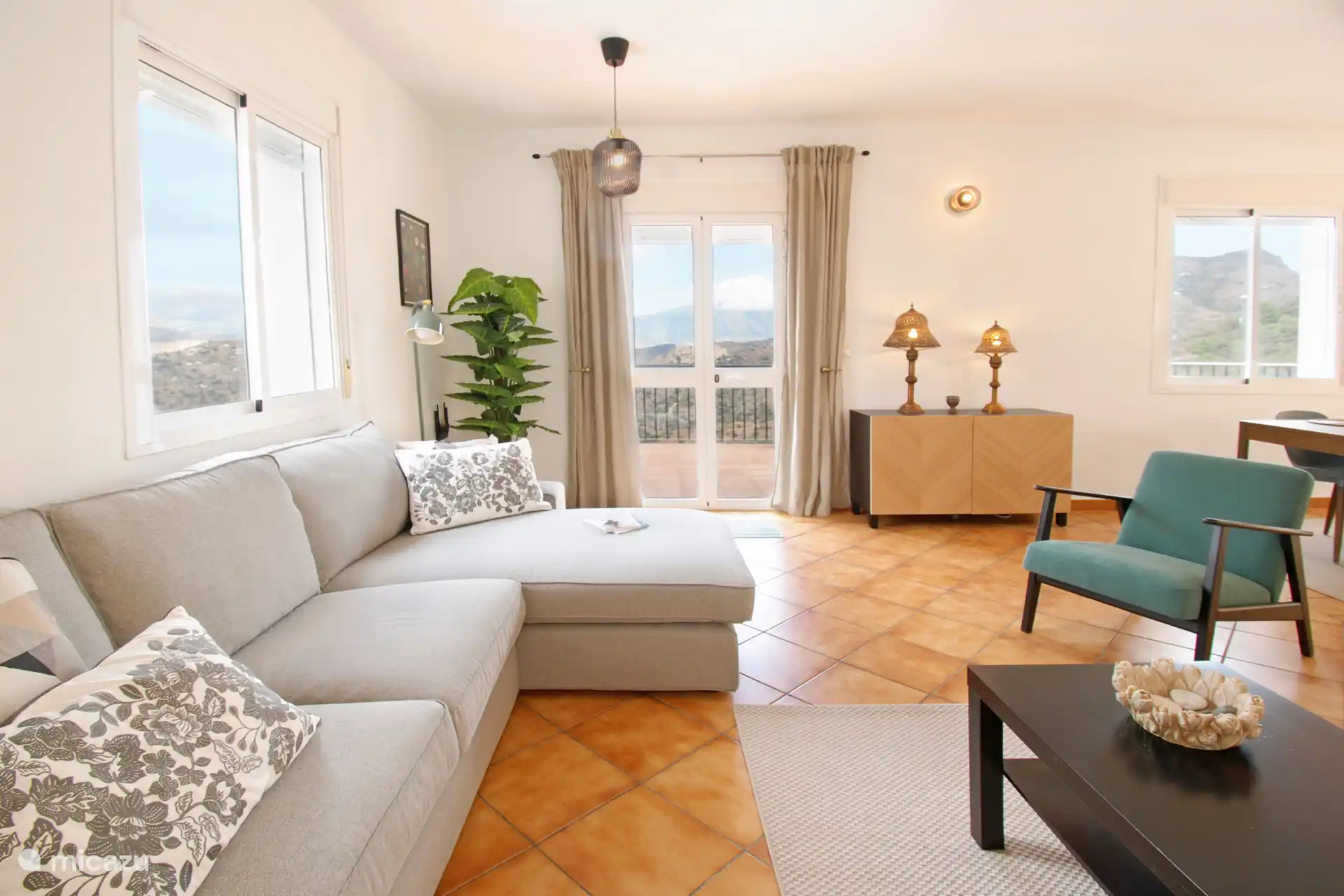 Ontspannen binnen of buiten. 