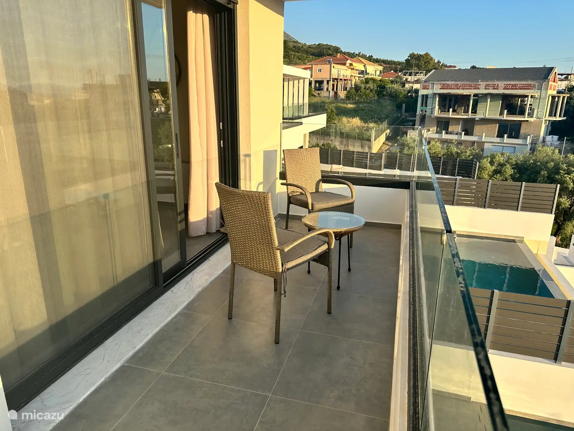 Balcony with access from the 2 bedrooms upstairs