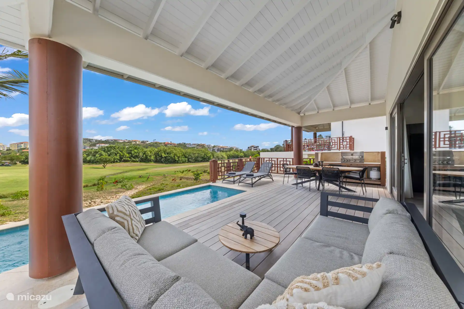 View from the lounge sofa 