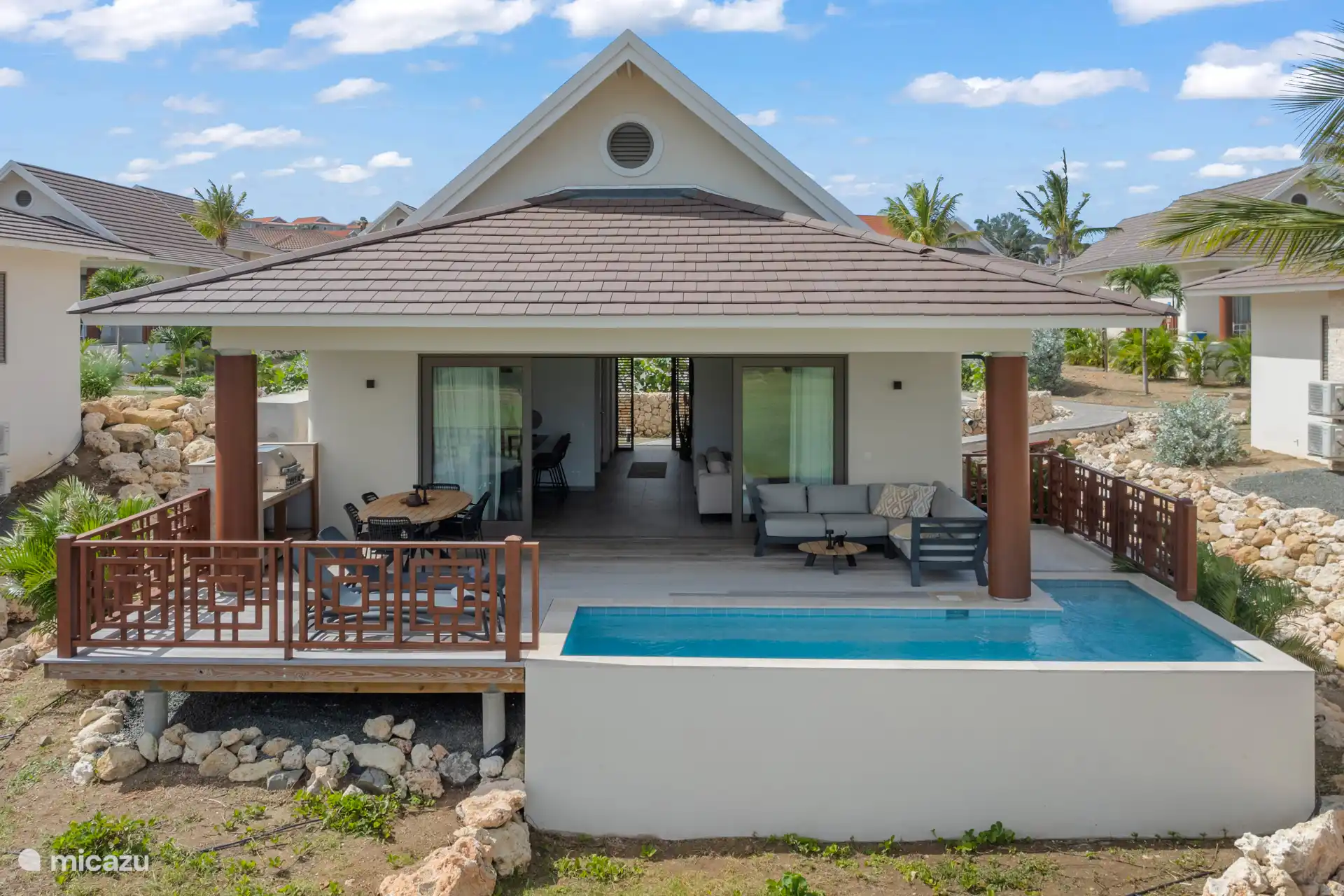 Villa vista desde el campo de golf 