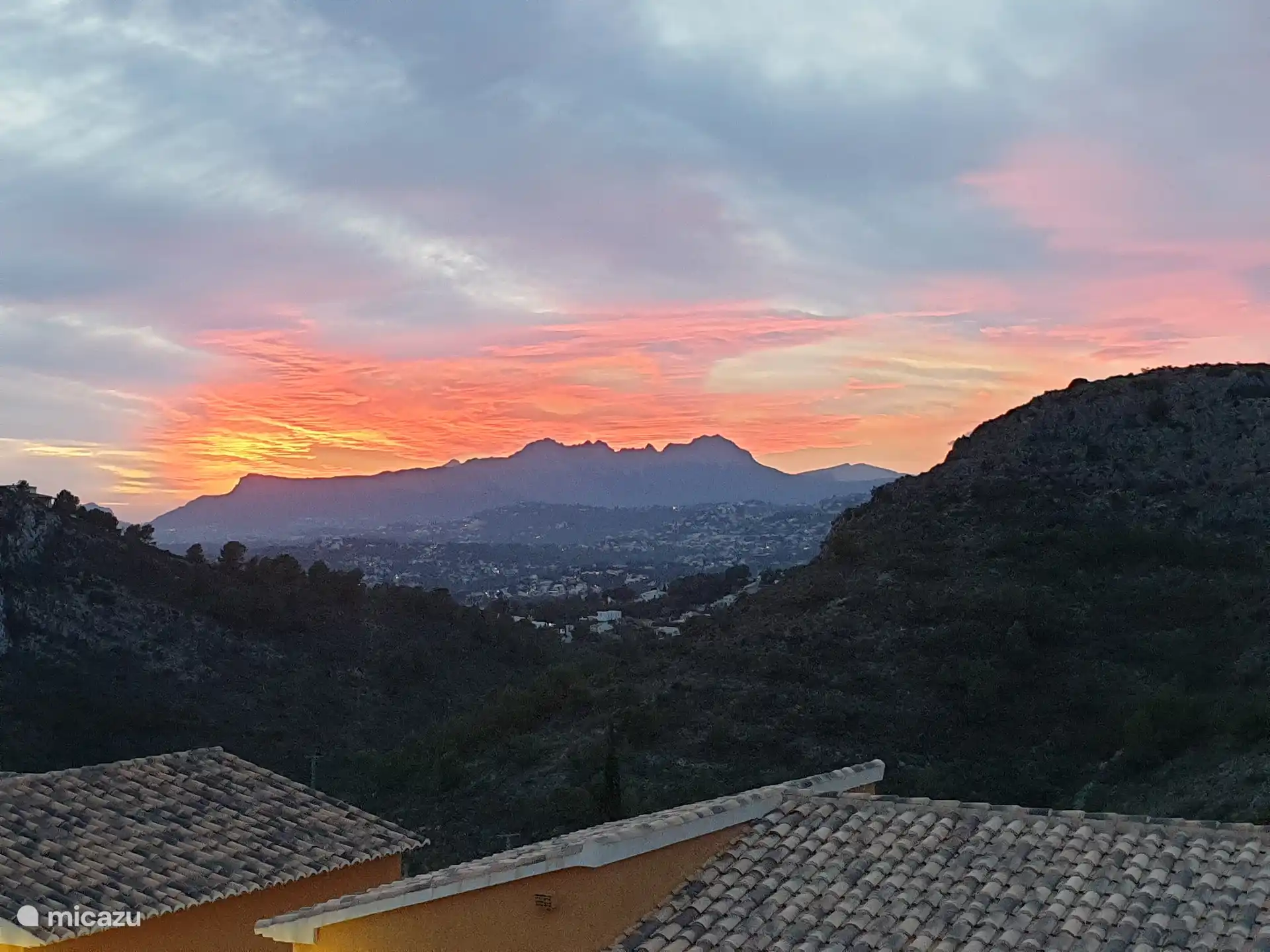 Coucher de soleil depuis l’appartement