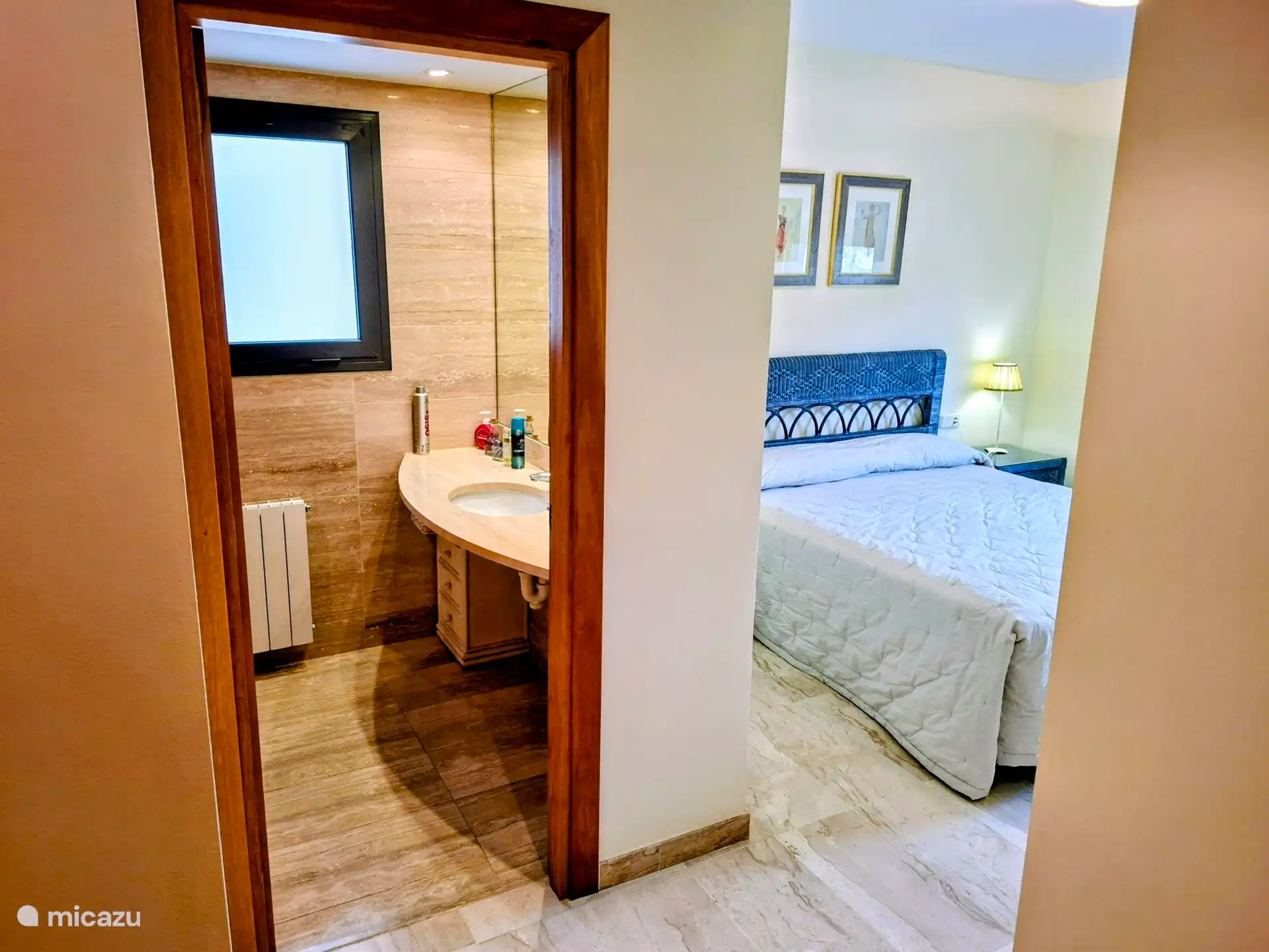 Master bedroom with bathroom included