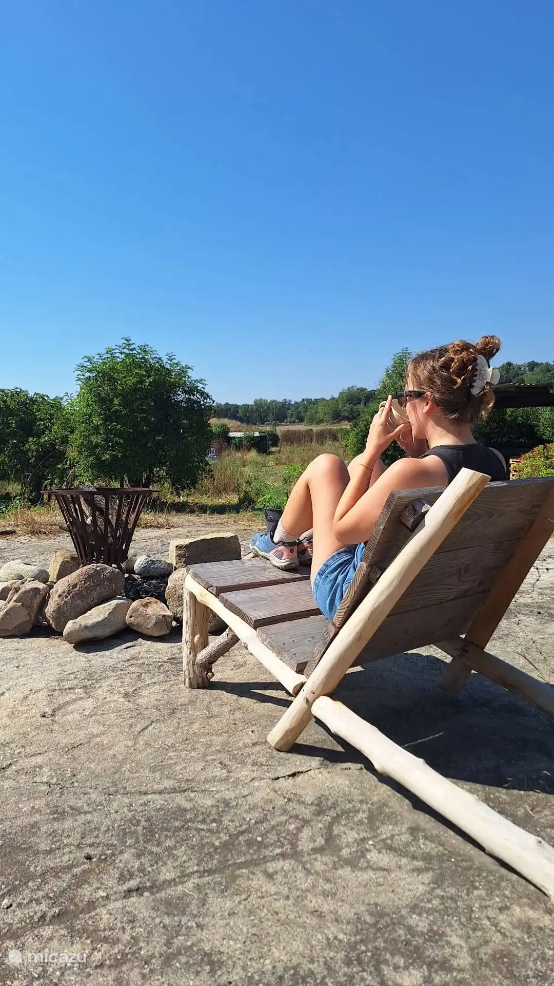 Lugar de hoguera. con vistas