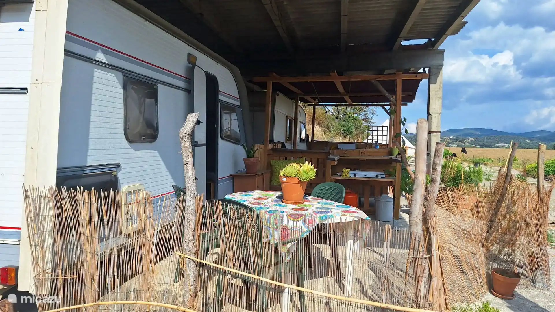 Vista. de las caravanas