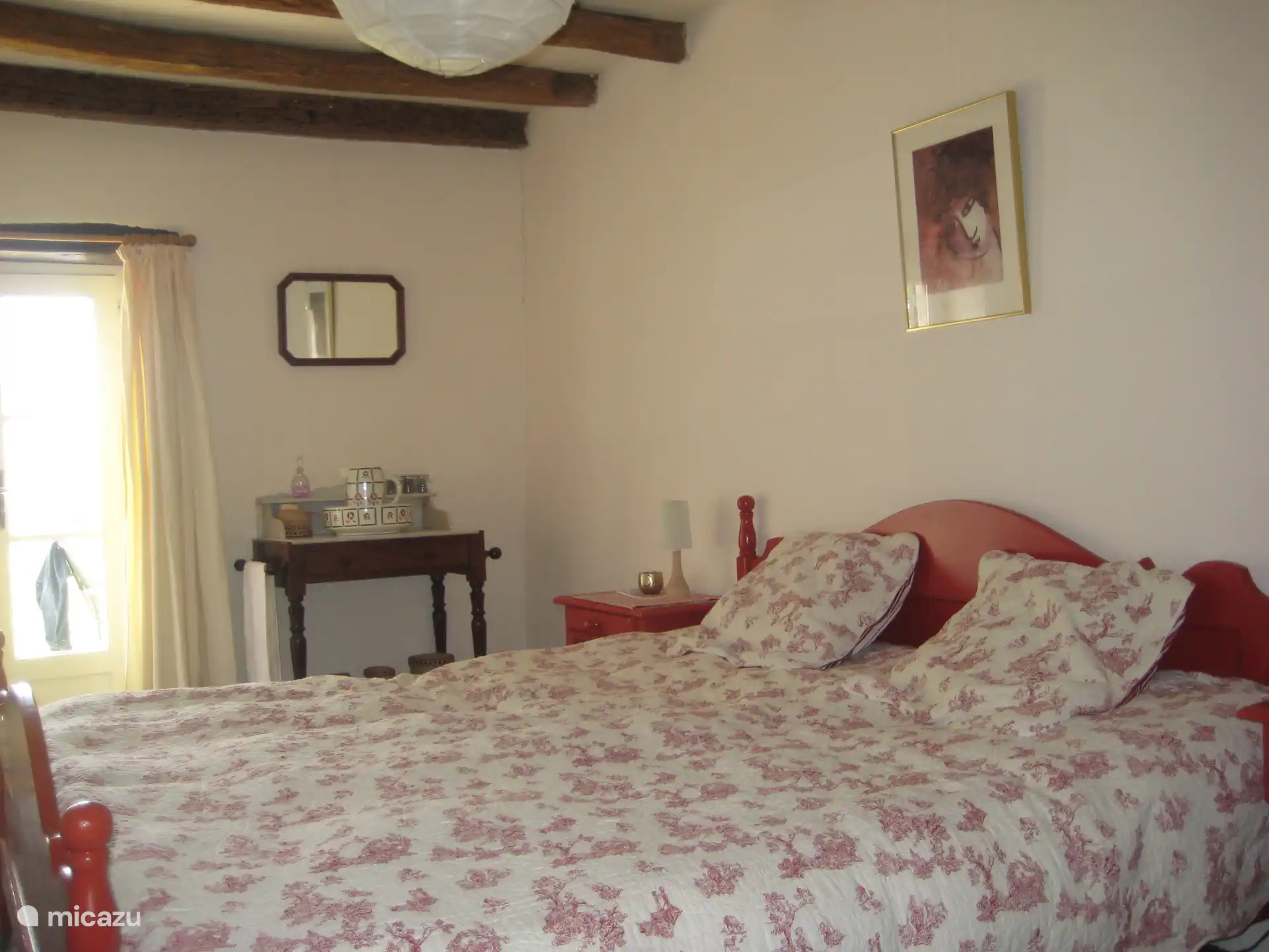 Downstairs bedroom, with French doors