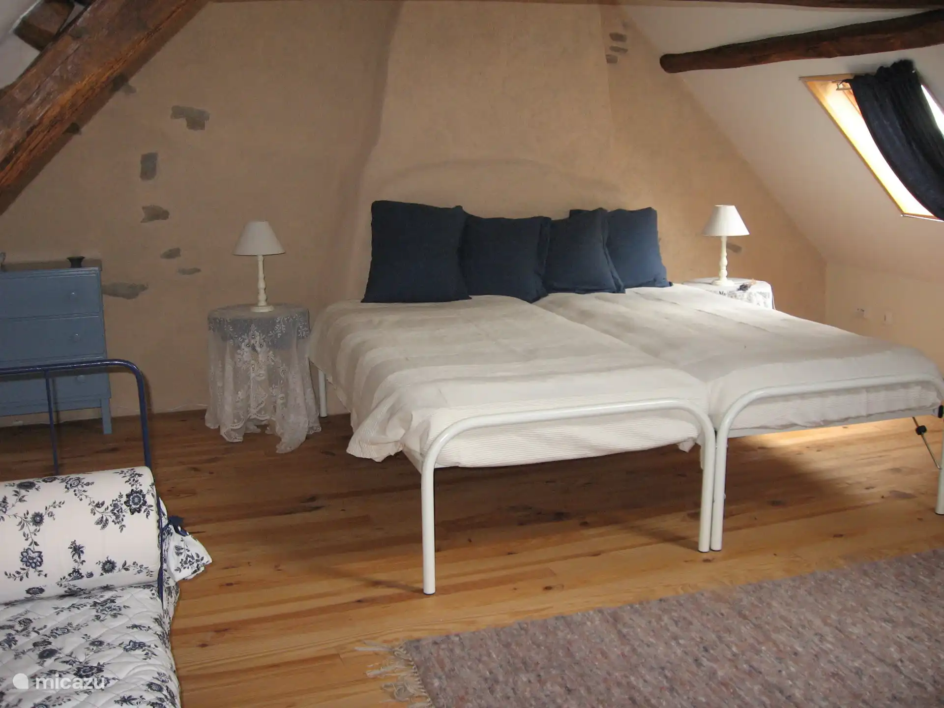 Spacious bedroom upstairs