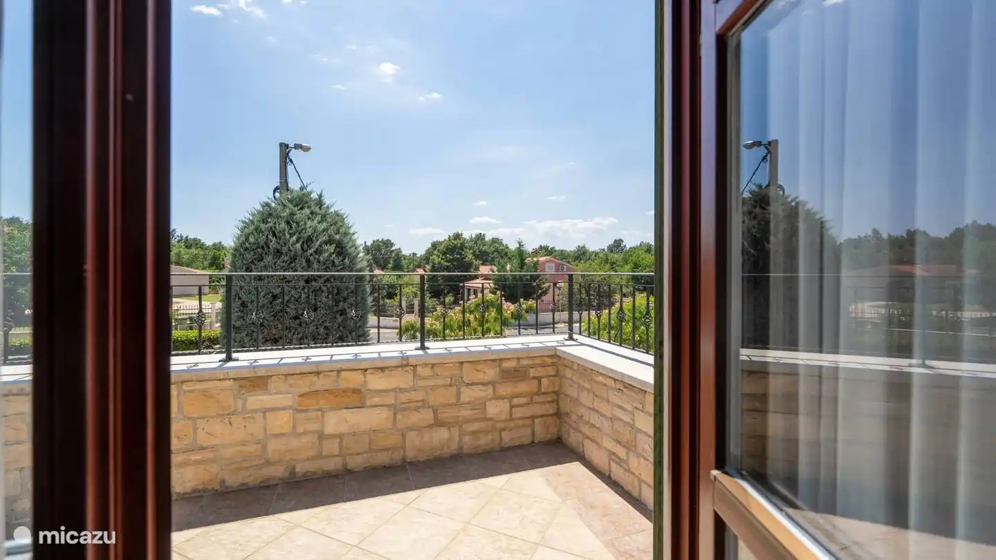 uitzicht vanaf balkon