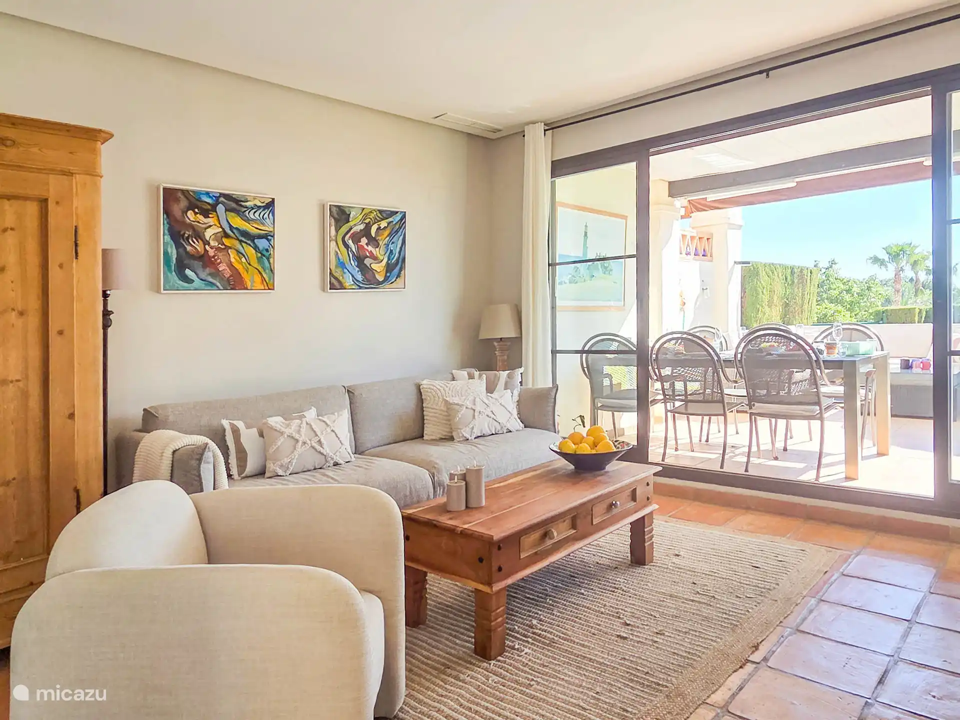 Casa Alegria - De woonkamer