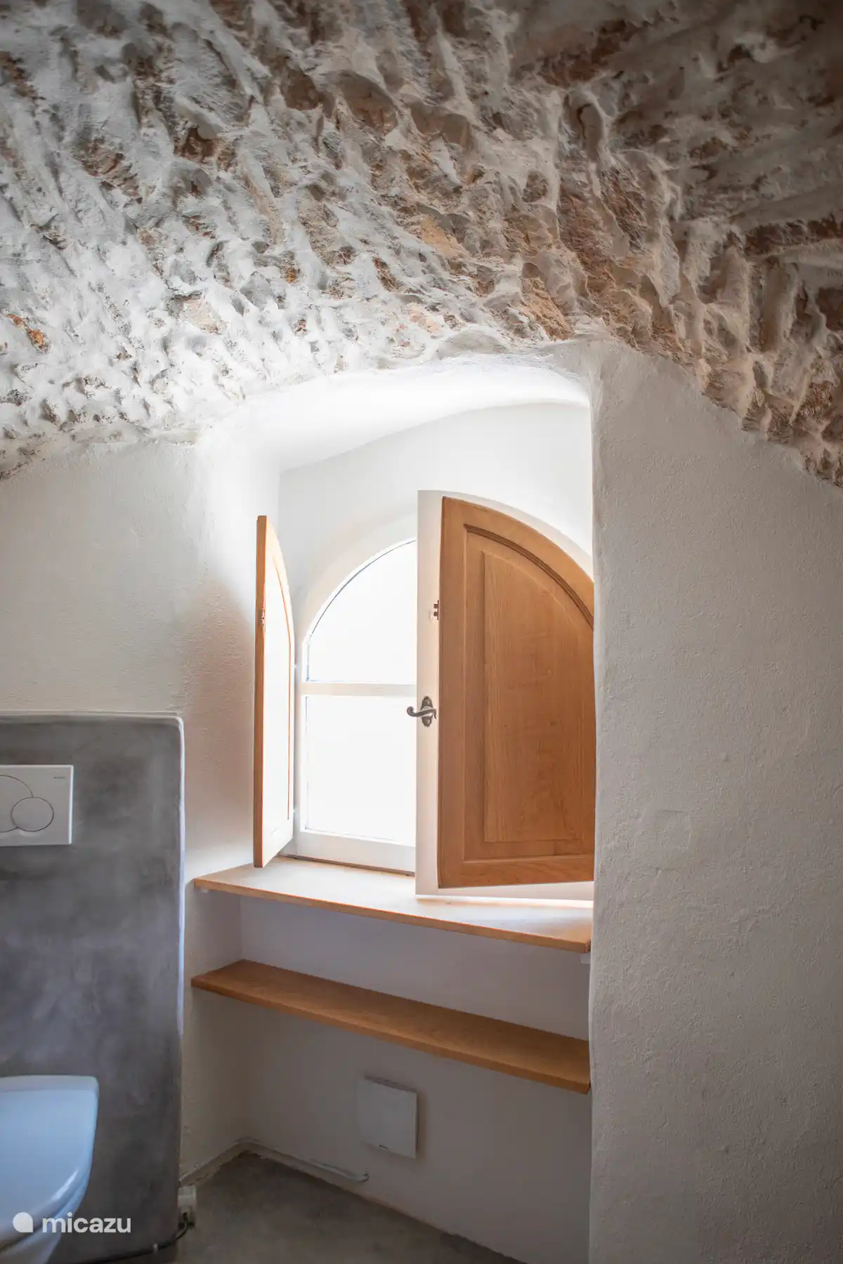 Slaapkamer doucheruimte onder de kluizen