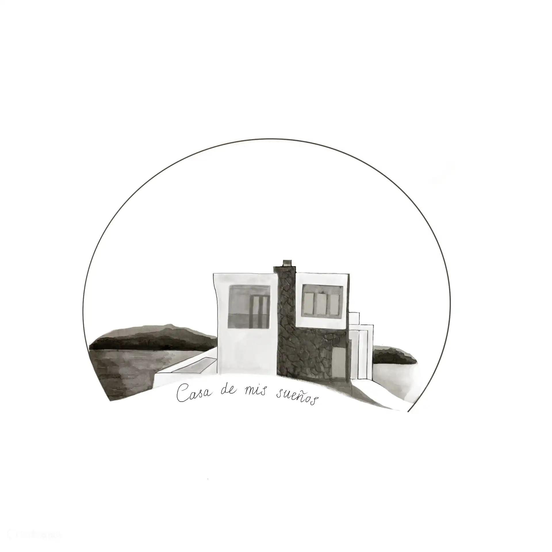 Logo casa de mis sueños 
