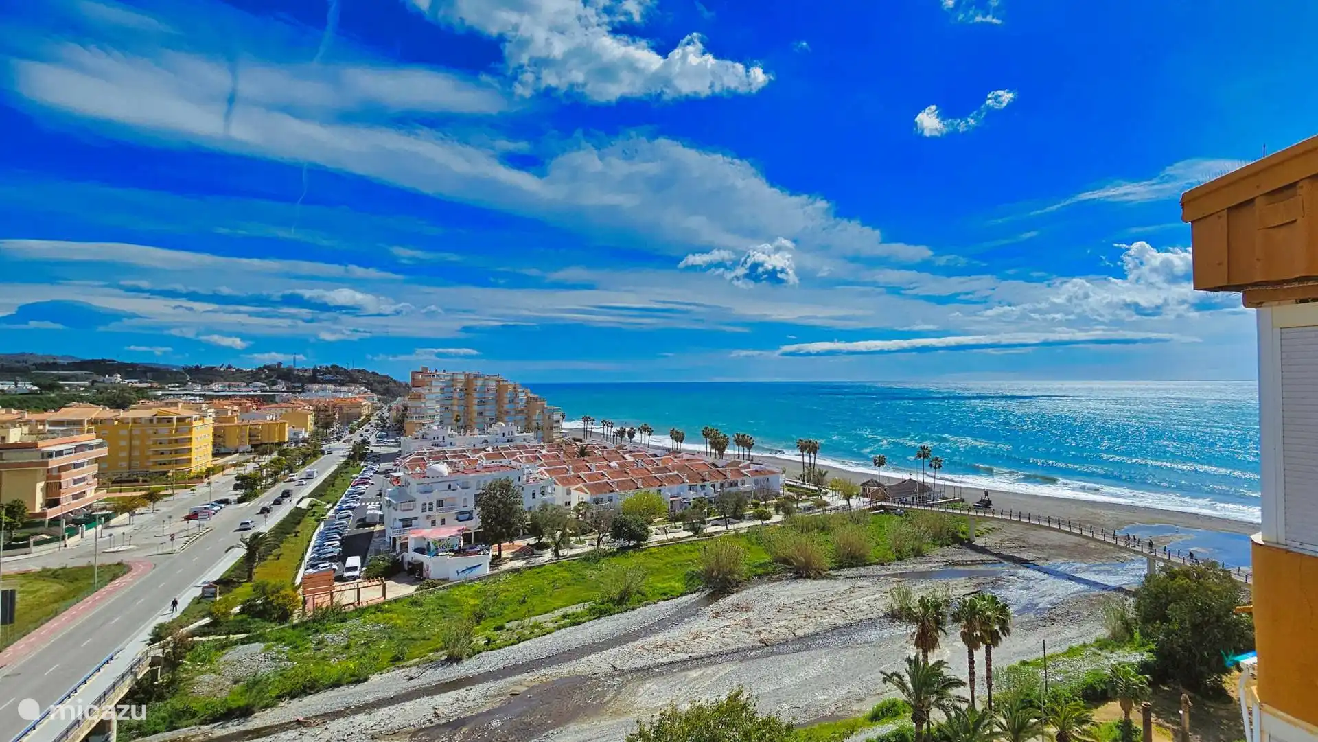 Het uitzicht vanuit het appartement 